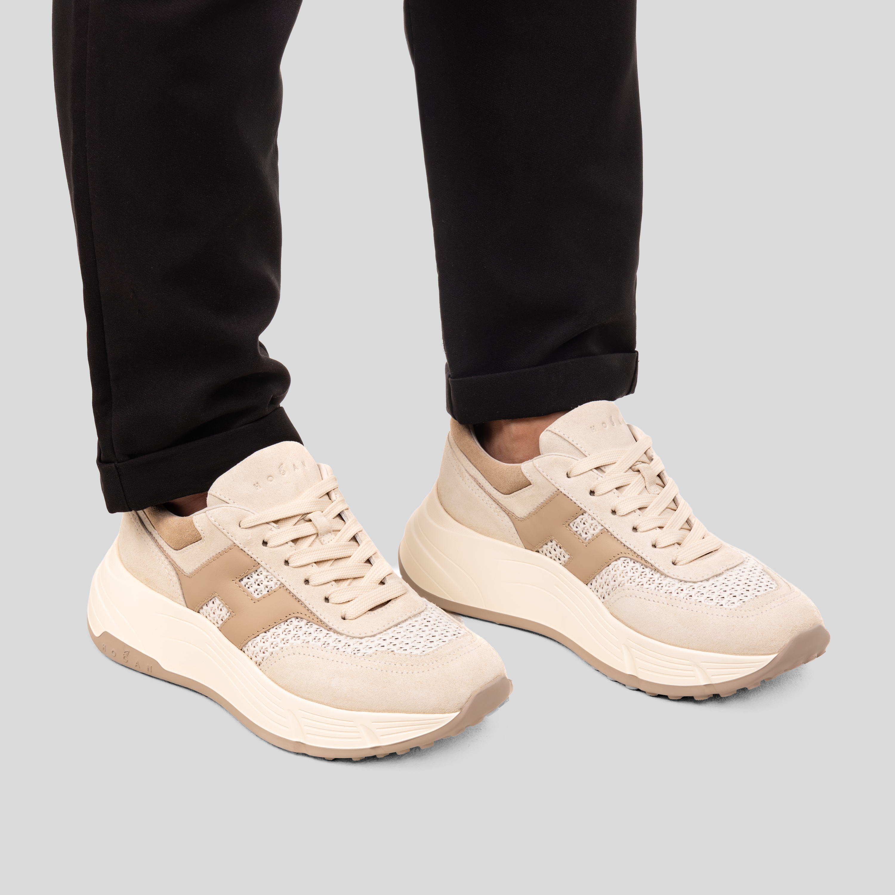 Sneakers Blancos Hogan Hi Fi Allacciato H