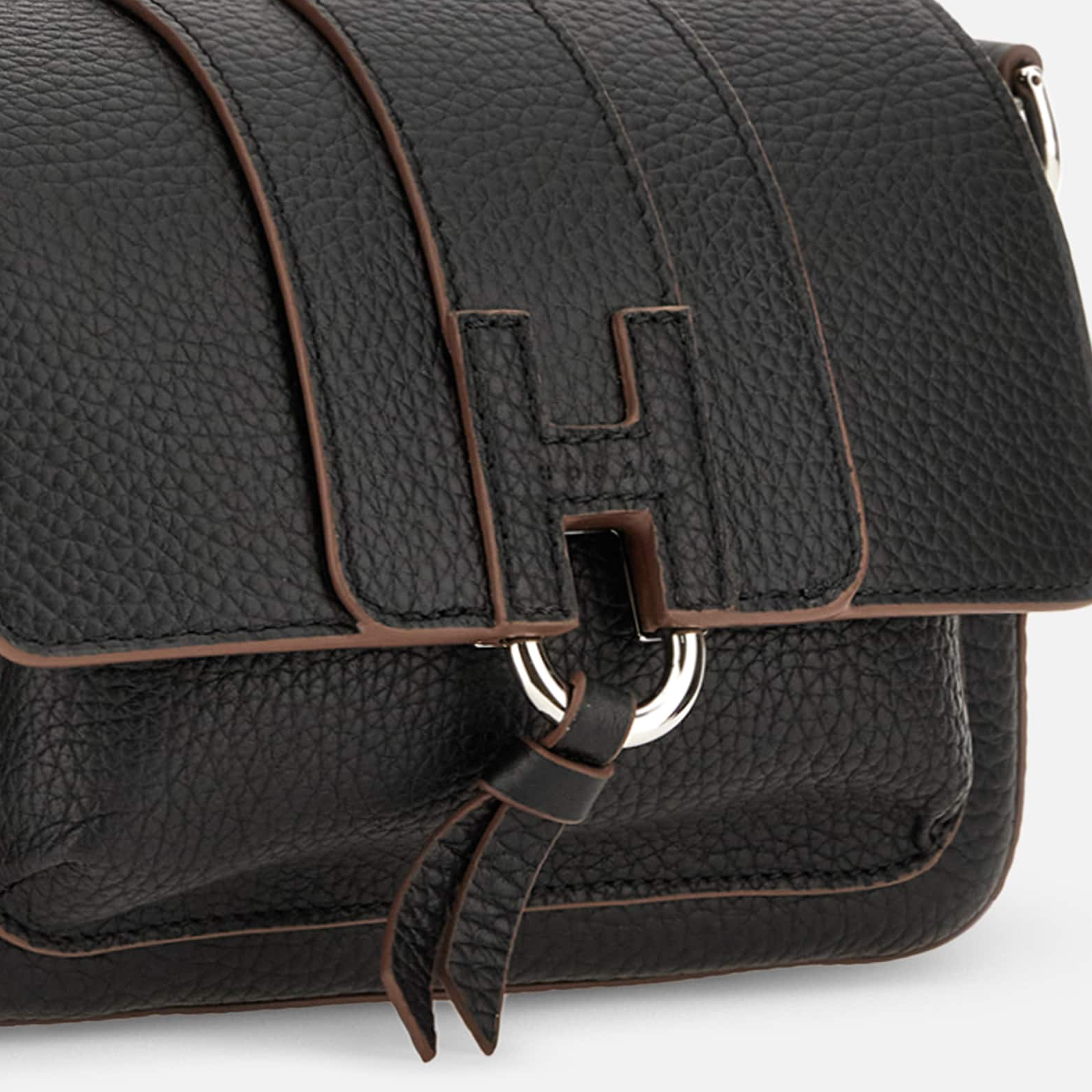 Cartera Negro Hogan Flap Trend