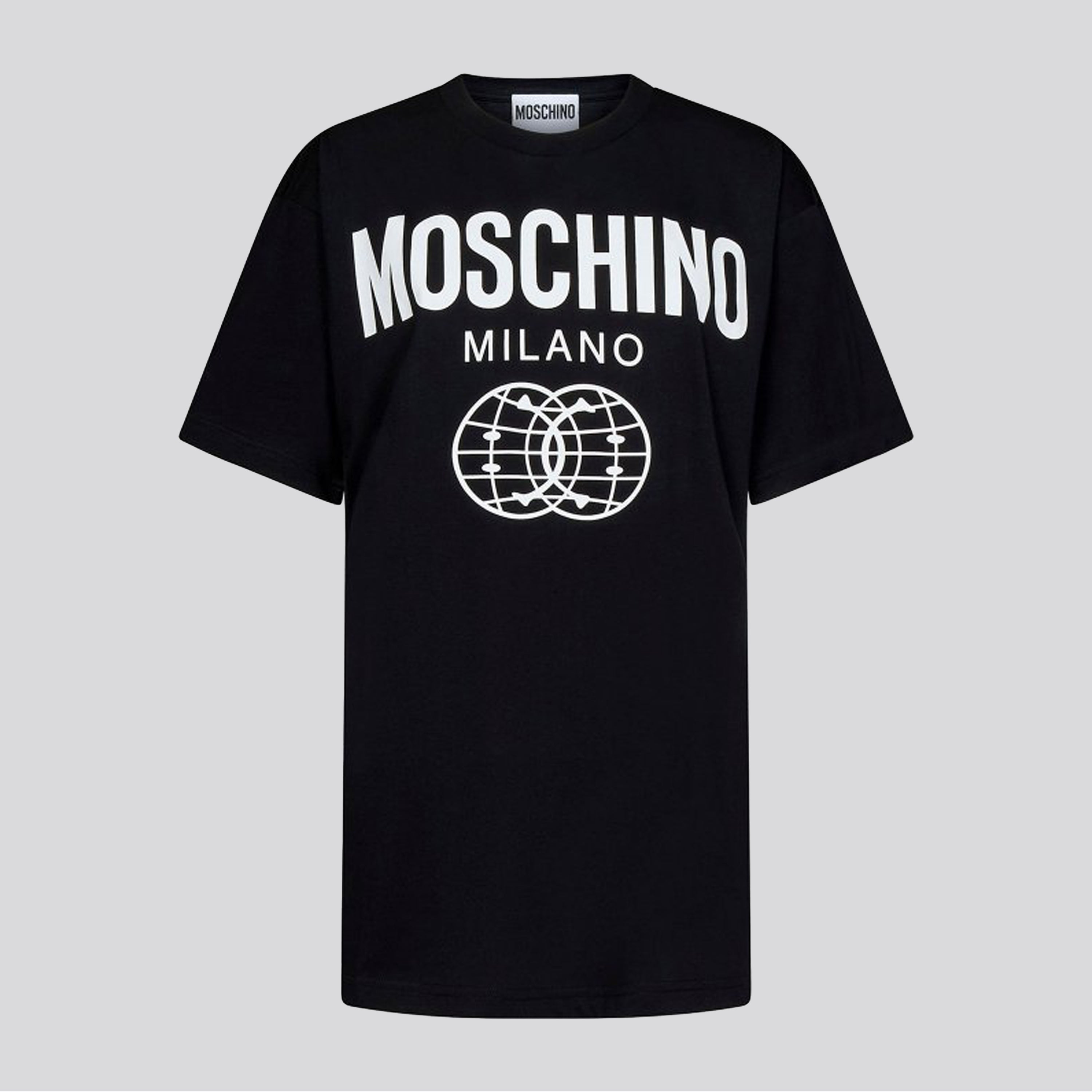 Camiseta Negra Moschino Couture Logo World