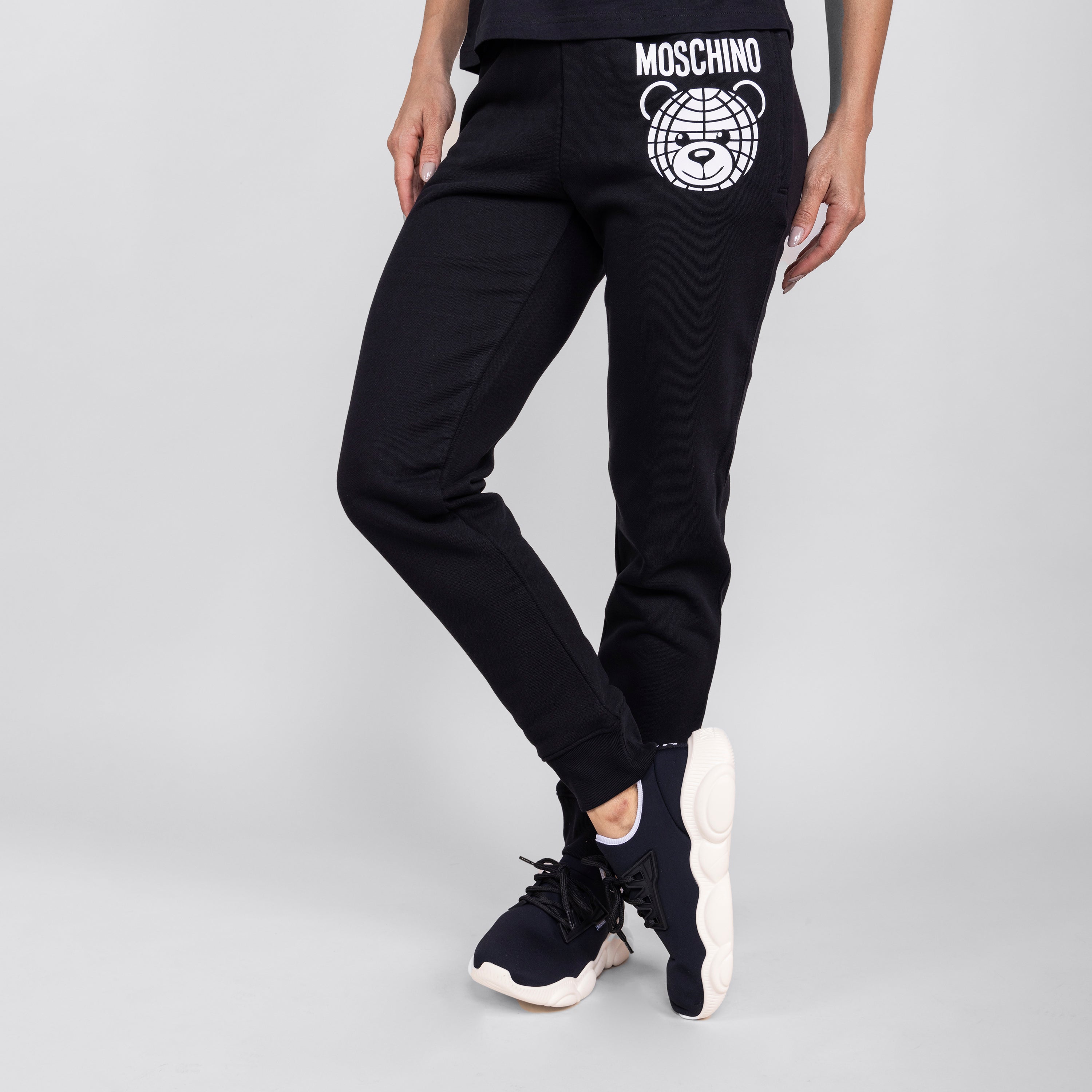 Jogger Negro Moschino Couture Logo World