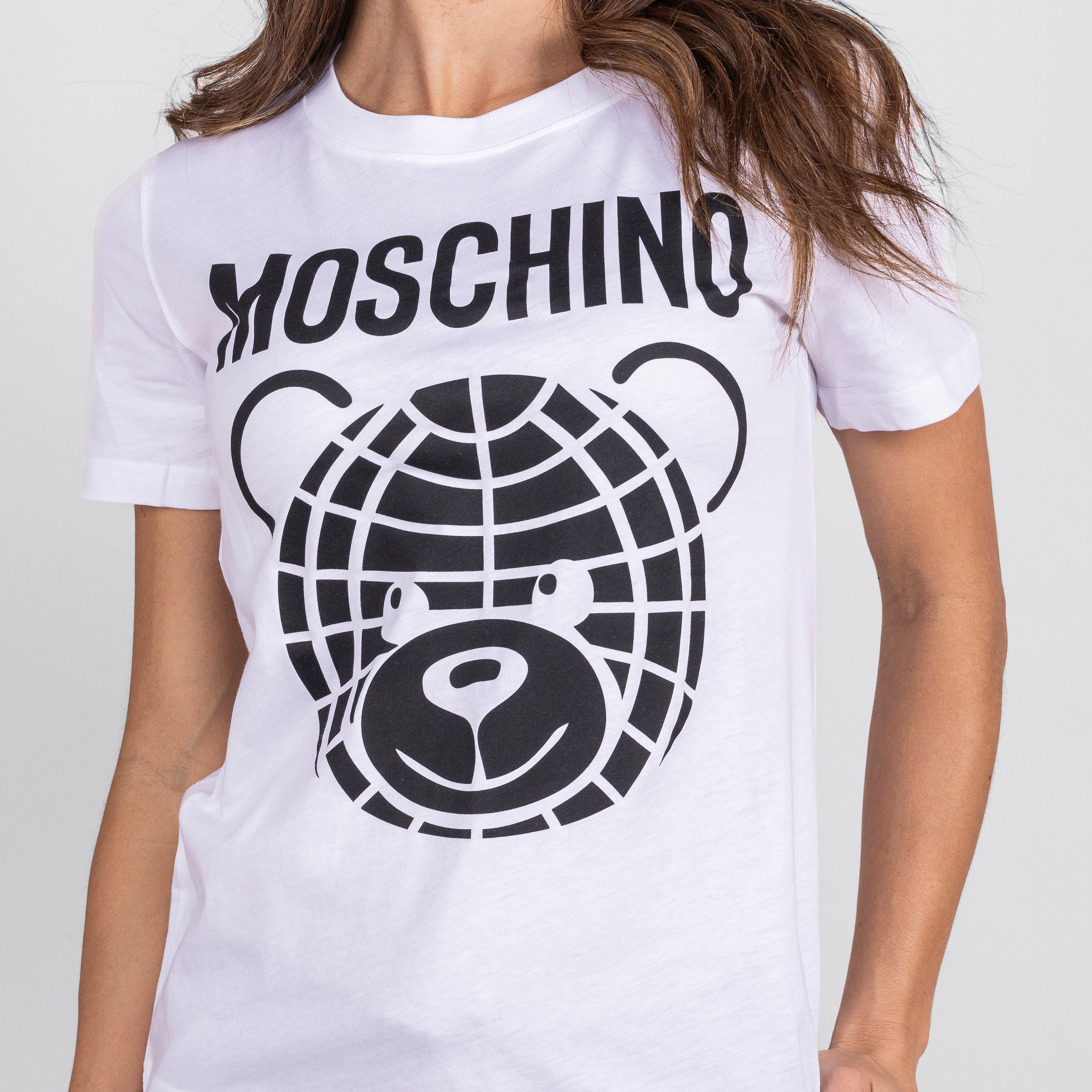 Camiseta Blanca Moschino Couture Teddy World