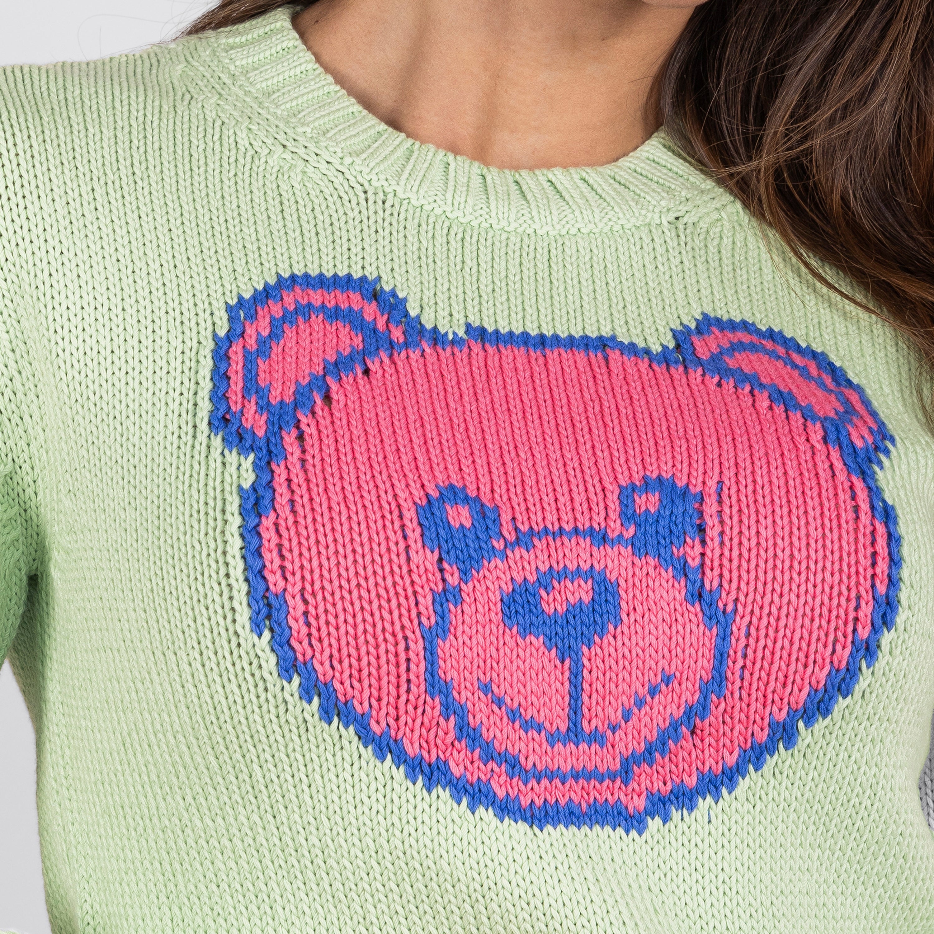 Buzo Verde Moschino Couture Teddy Face