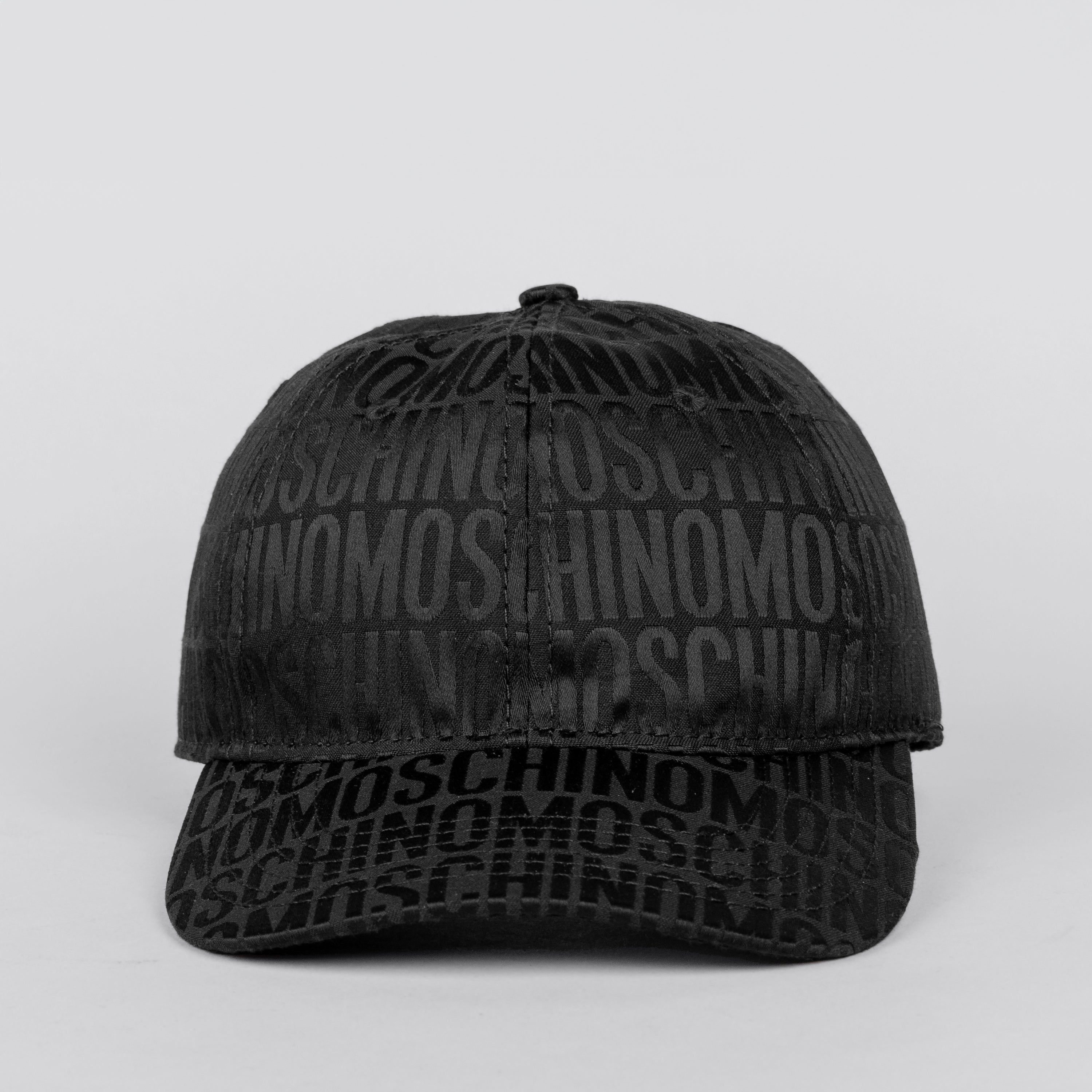 Gorra Negra Moschino Couture Monogram