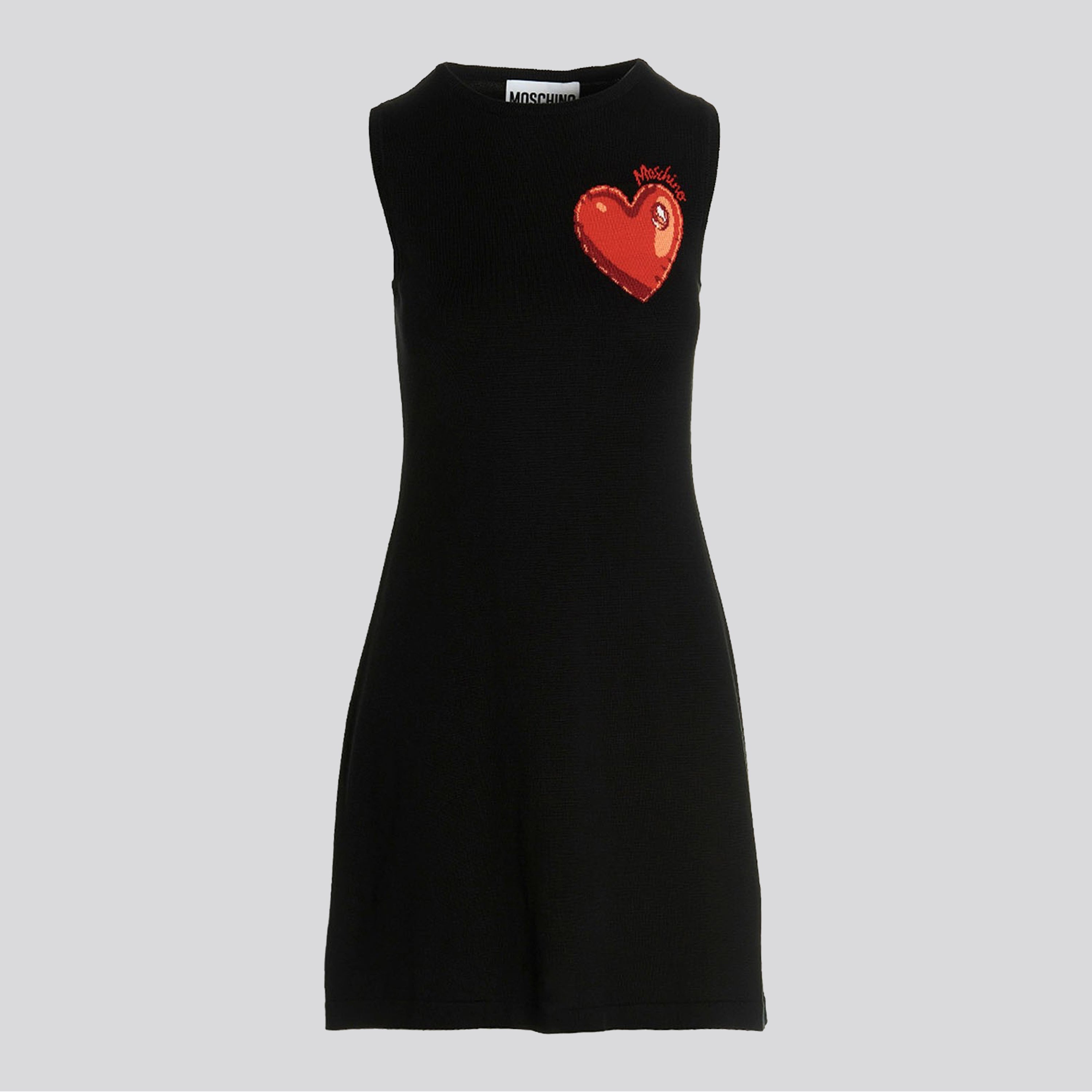 Vestido Negro Moschino Couture Chest Heart