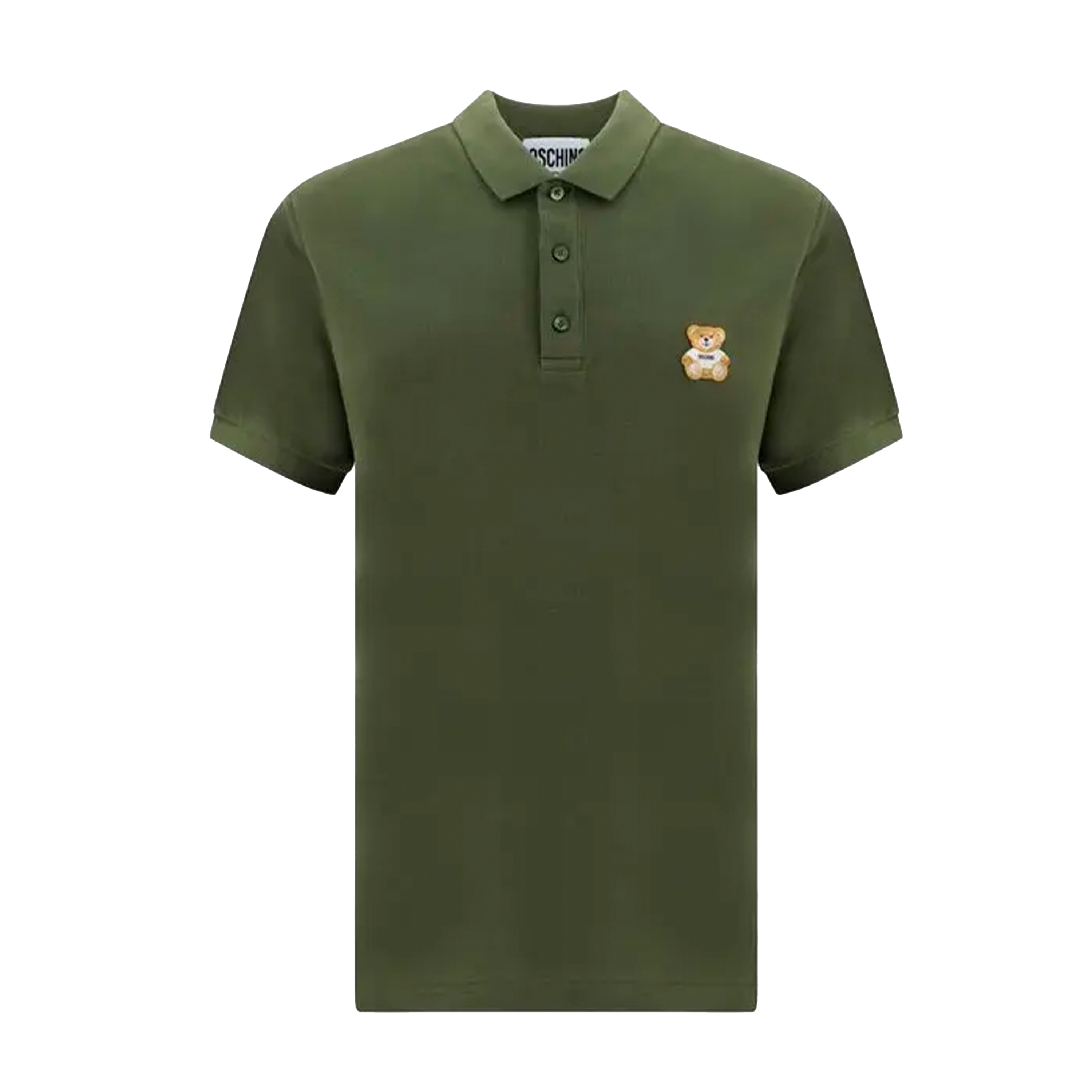Camiseta Tipo Polo Verde Moschino Teddy