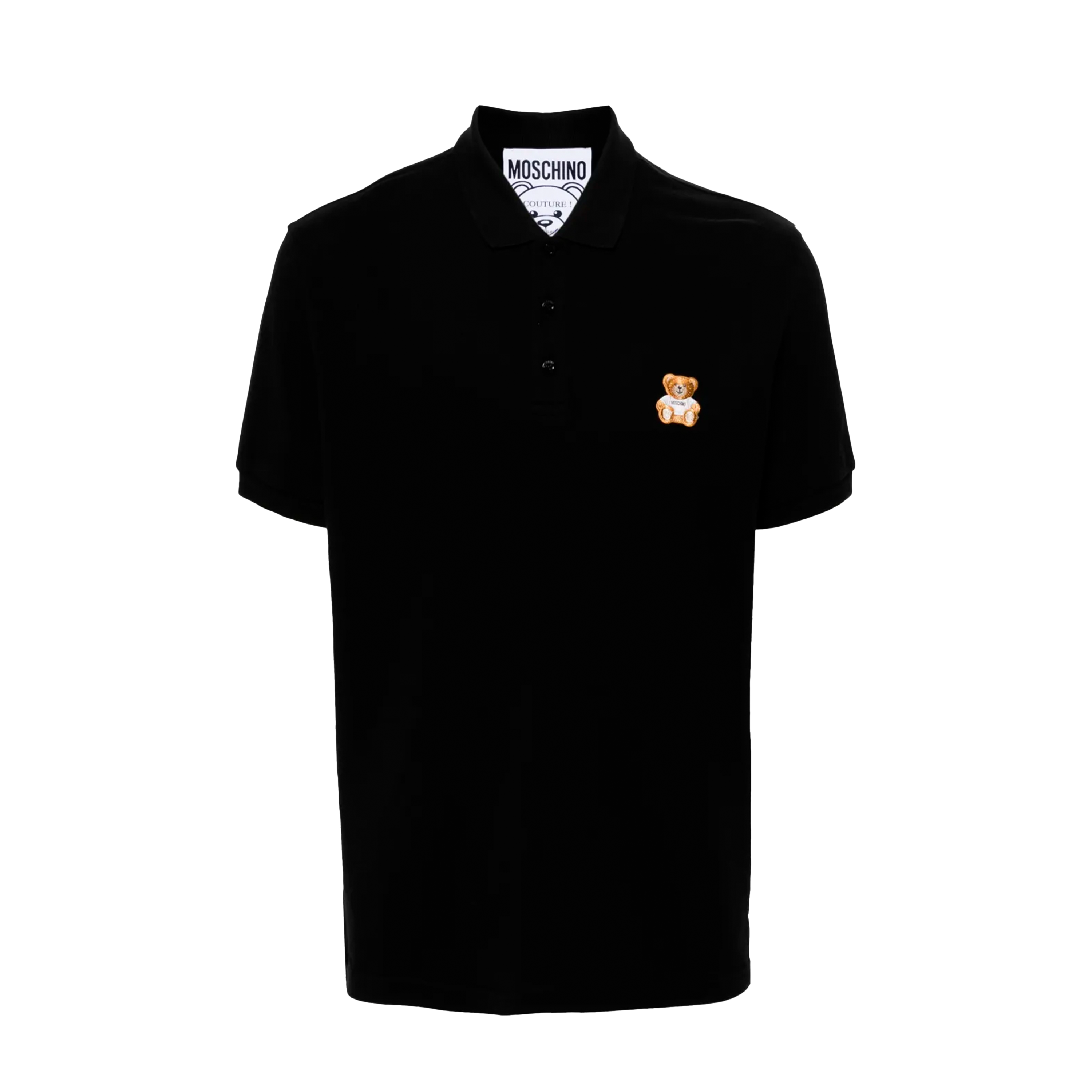 Camiseta Tipo Polo Negra Moschino Teddy
