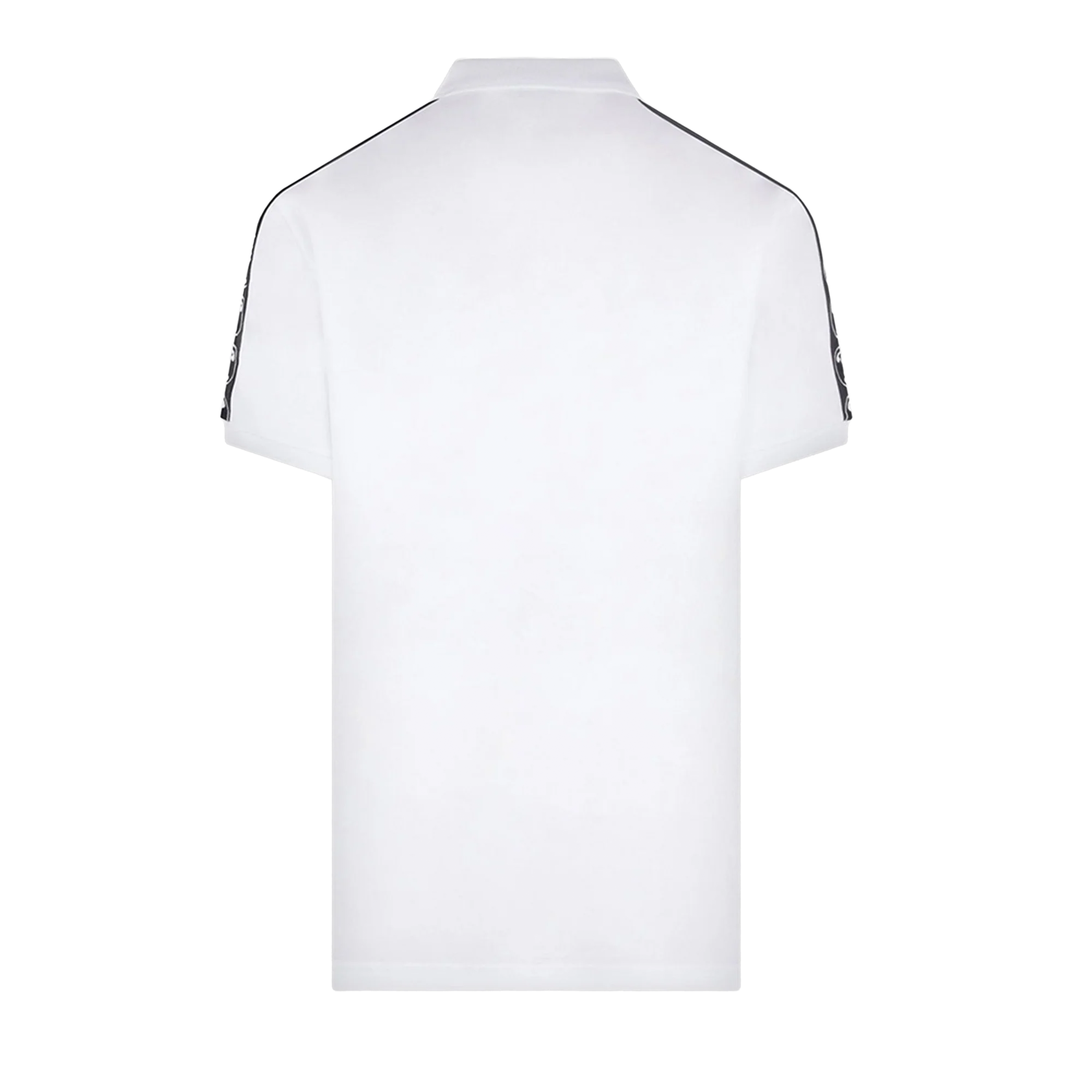 Camiseta Tipo Polo Blanca Moschino Side Logo