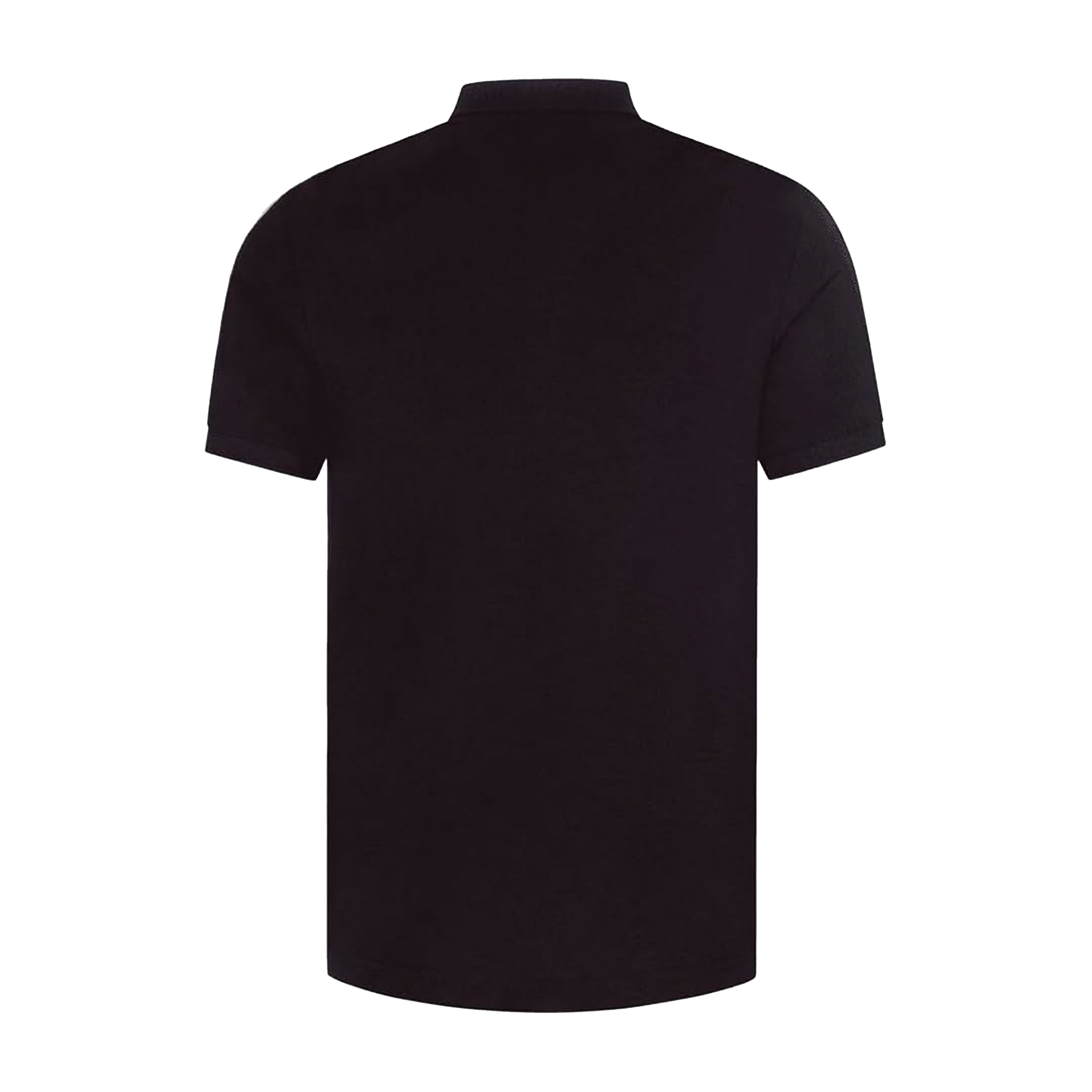 Camiseta Tipo Polo Negra Moschino Side Logo