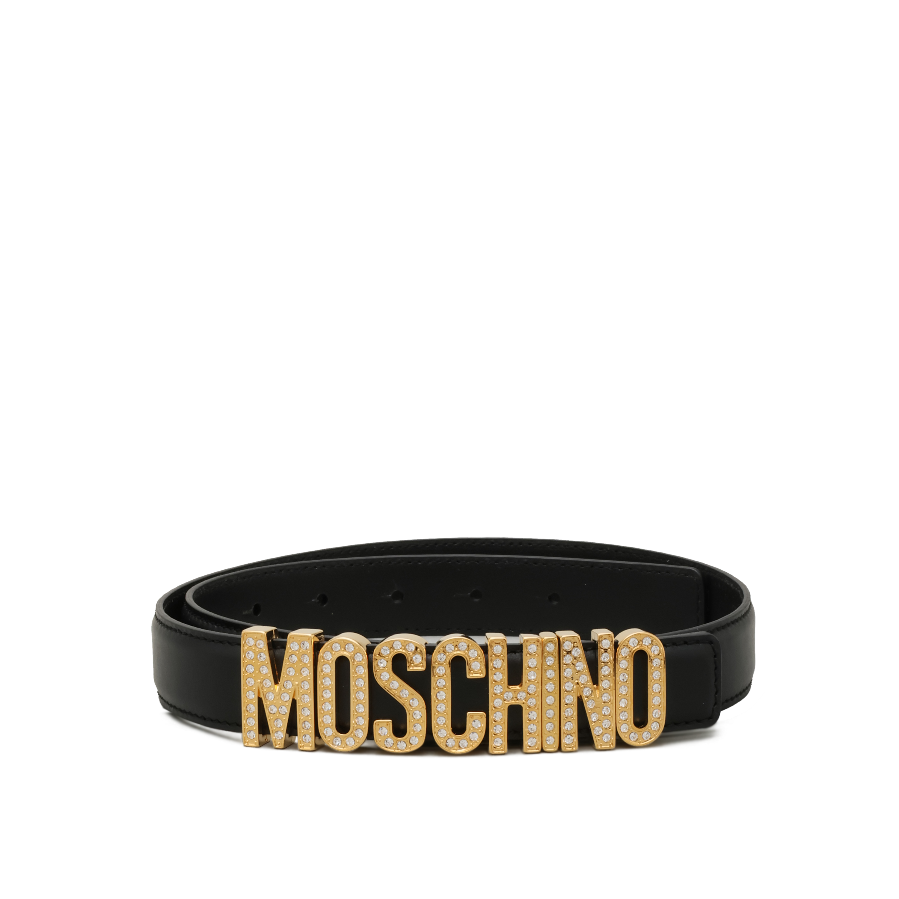 Cinturón Negro Moschino Logo