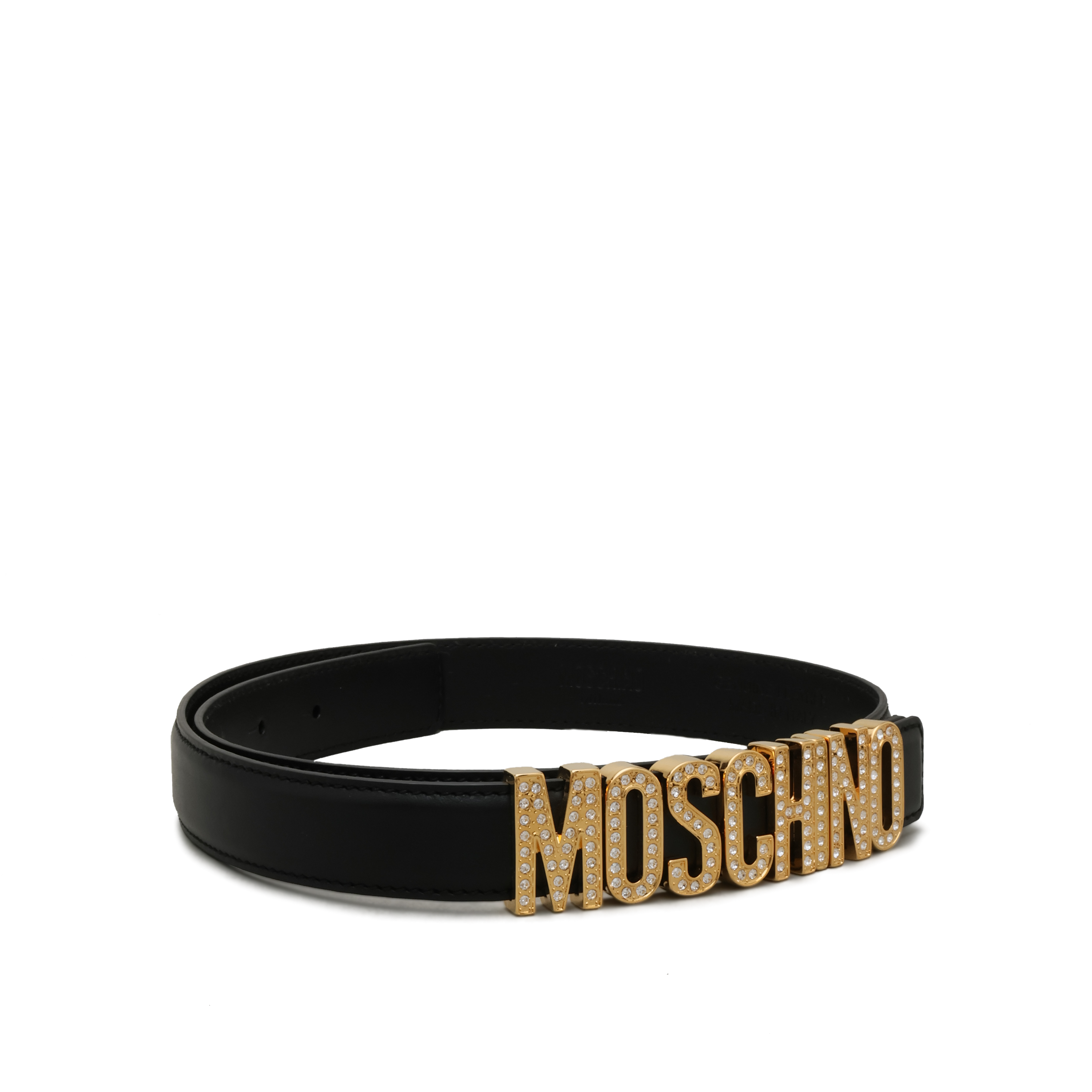 Cinturón Negro Moschino Logo