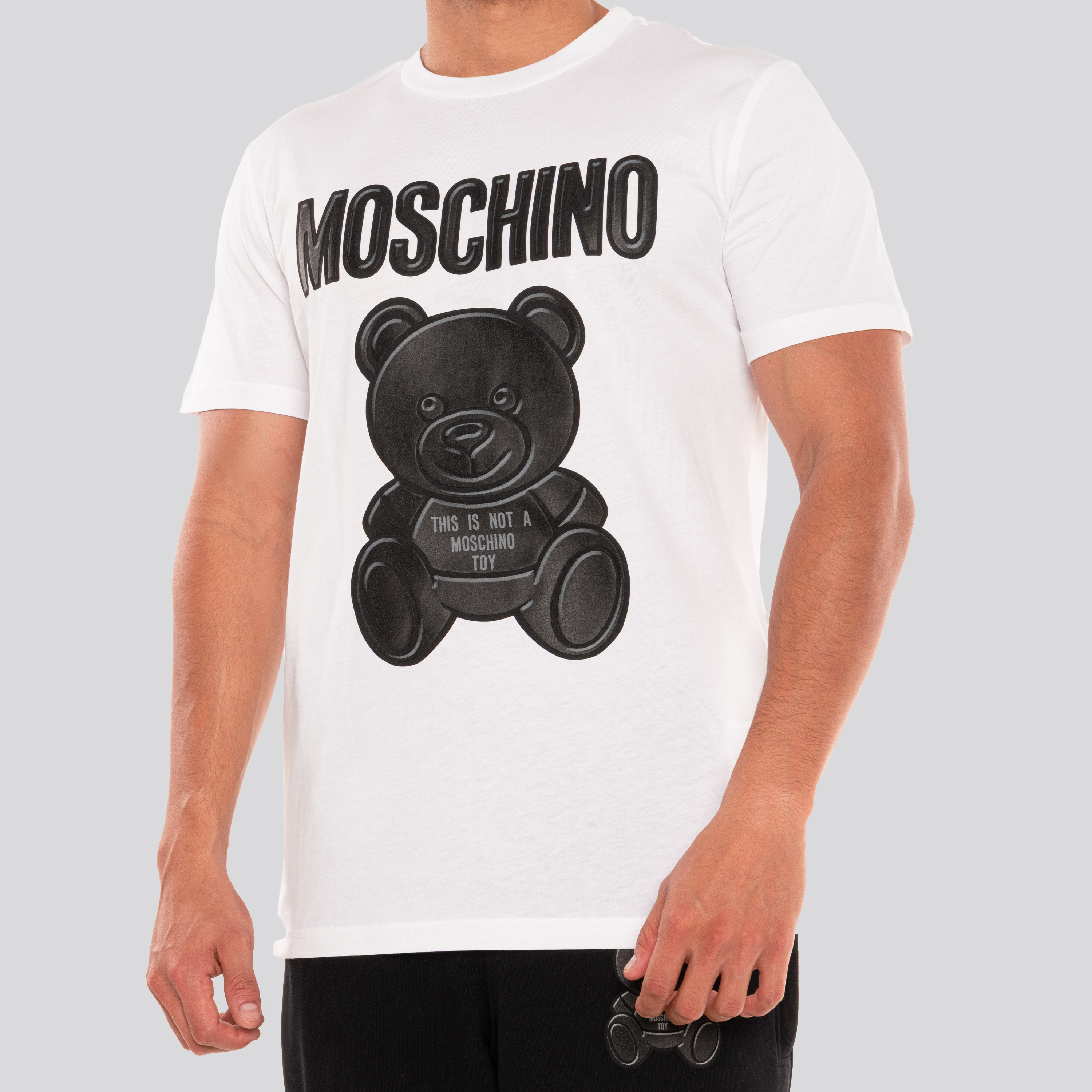 Camiseta Blanca Moschino Big Teddy