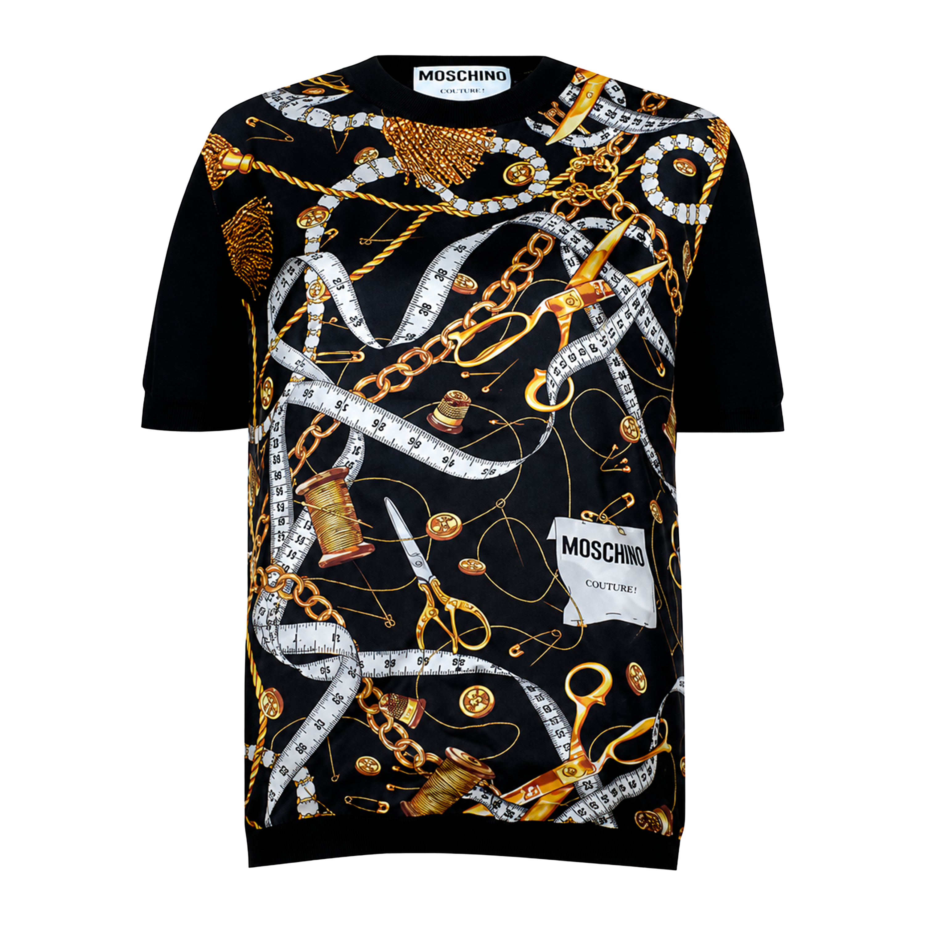 Camiseta Negra Moschino Taylor