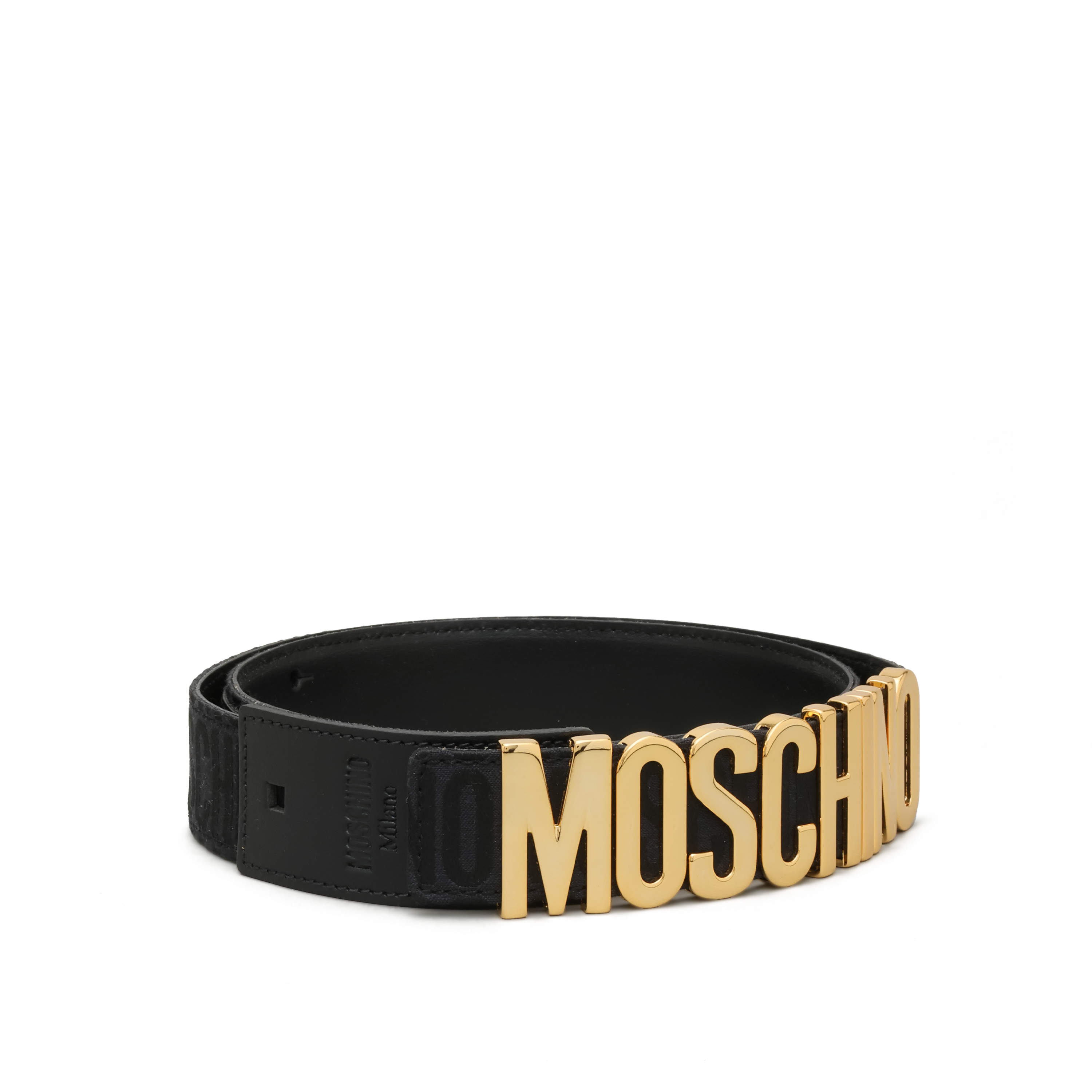 Cinturón Negro Moschino Logo