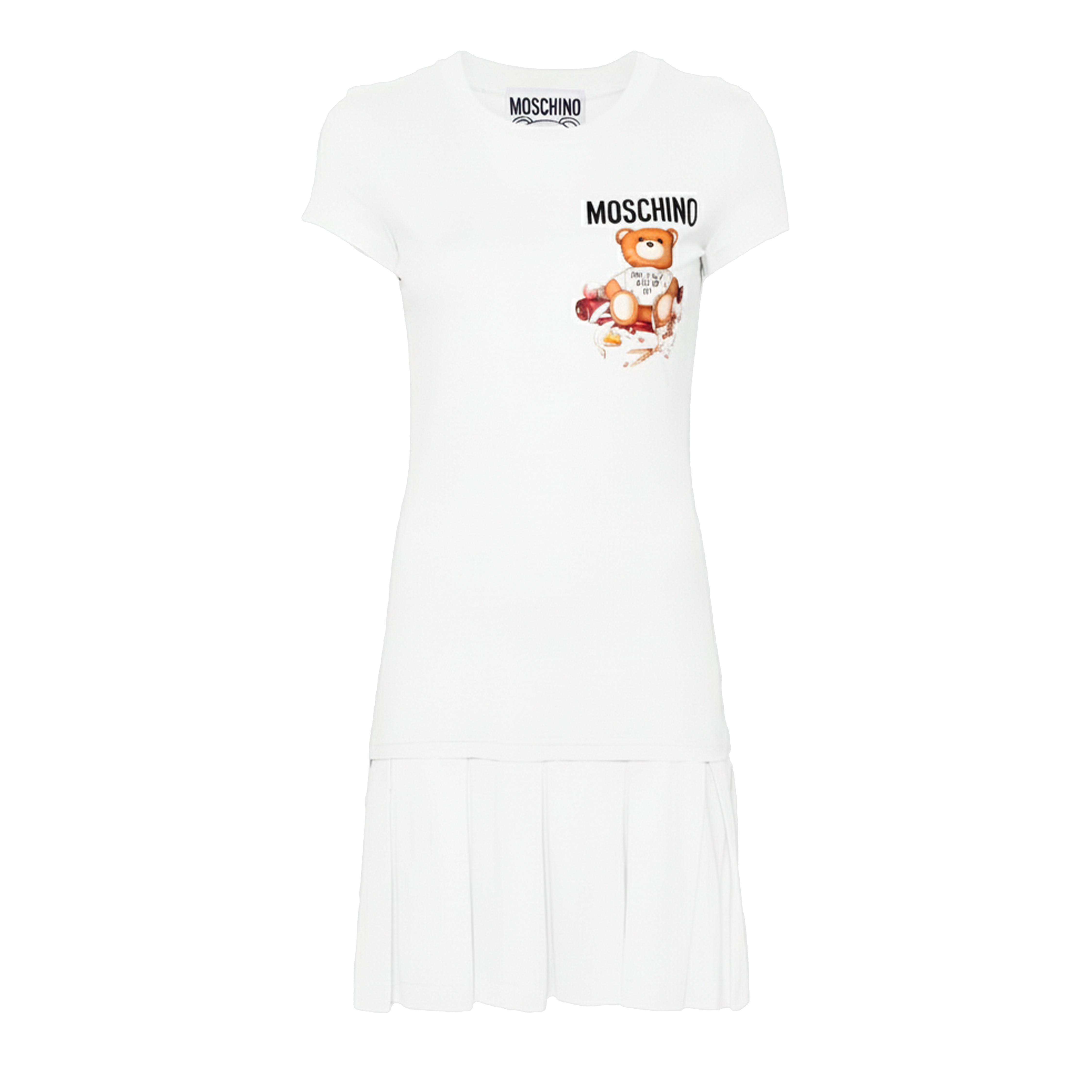 Vestido Blanco Moschino Taylor Teddy