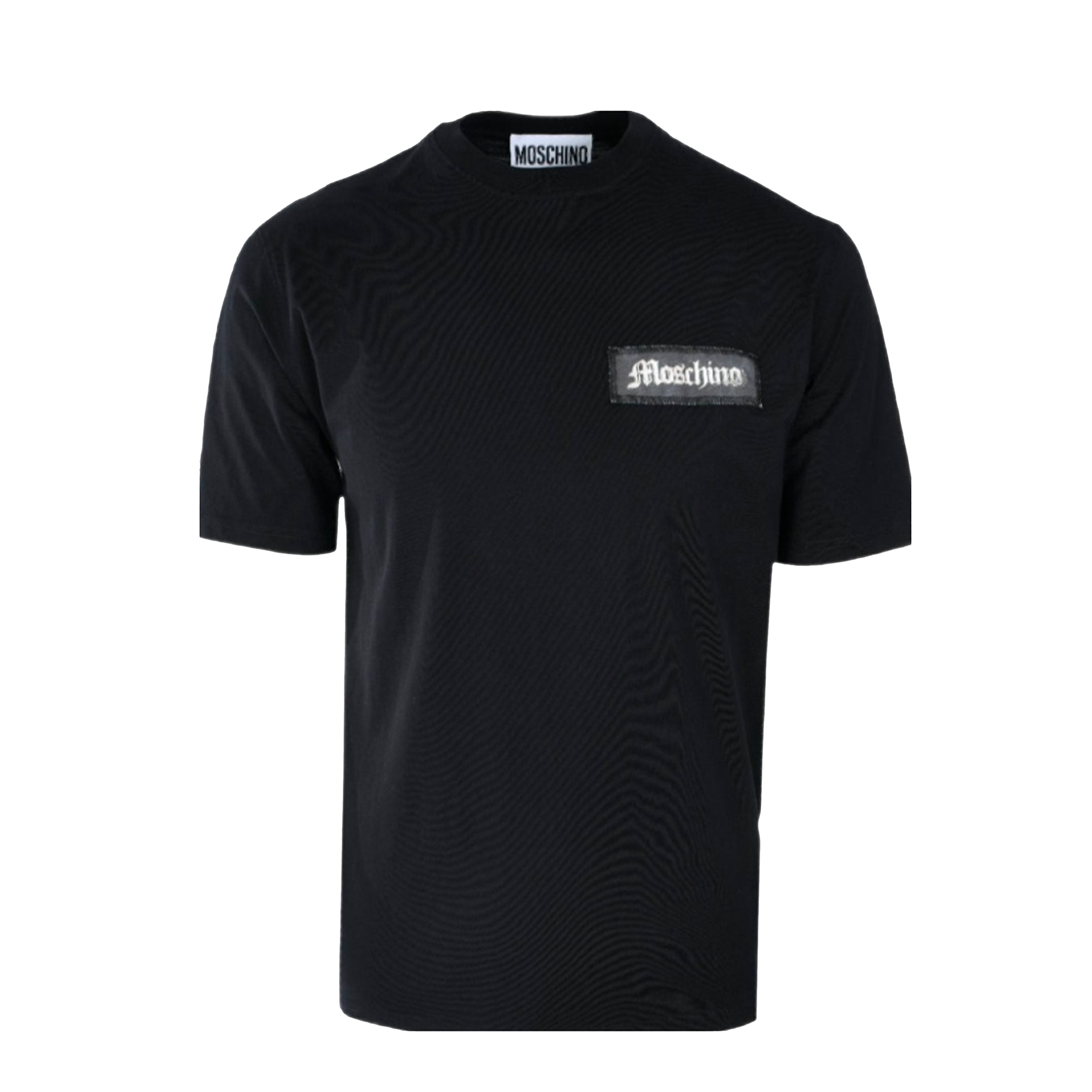 Camiseta Negra Moschino Chest Logo