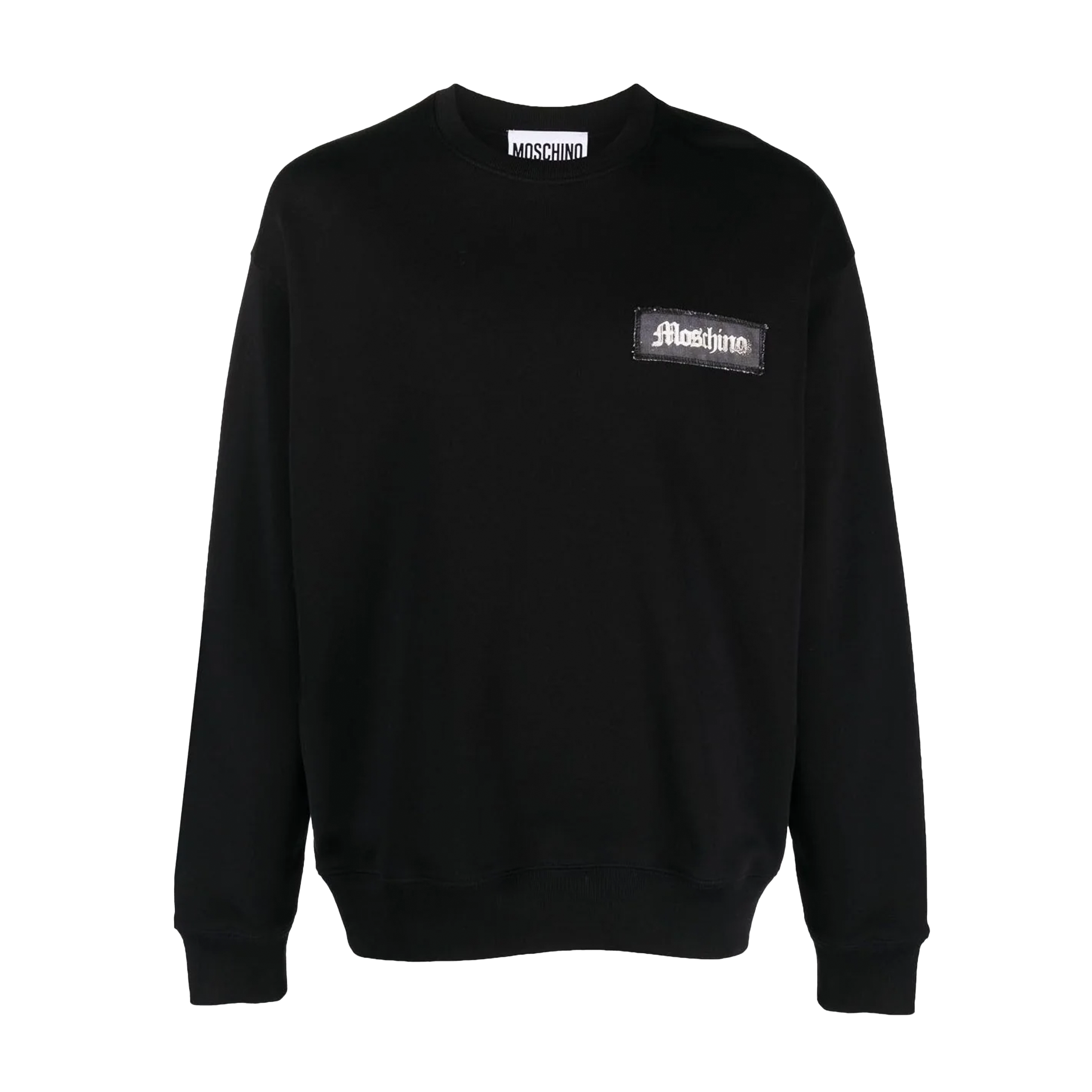 Buzo Negro Moschino Chest Logo