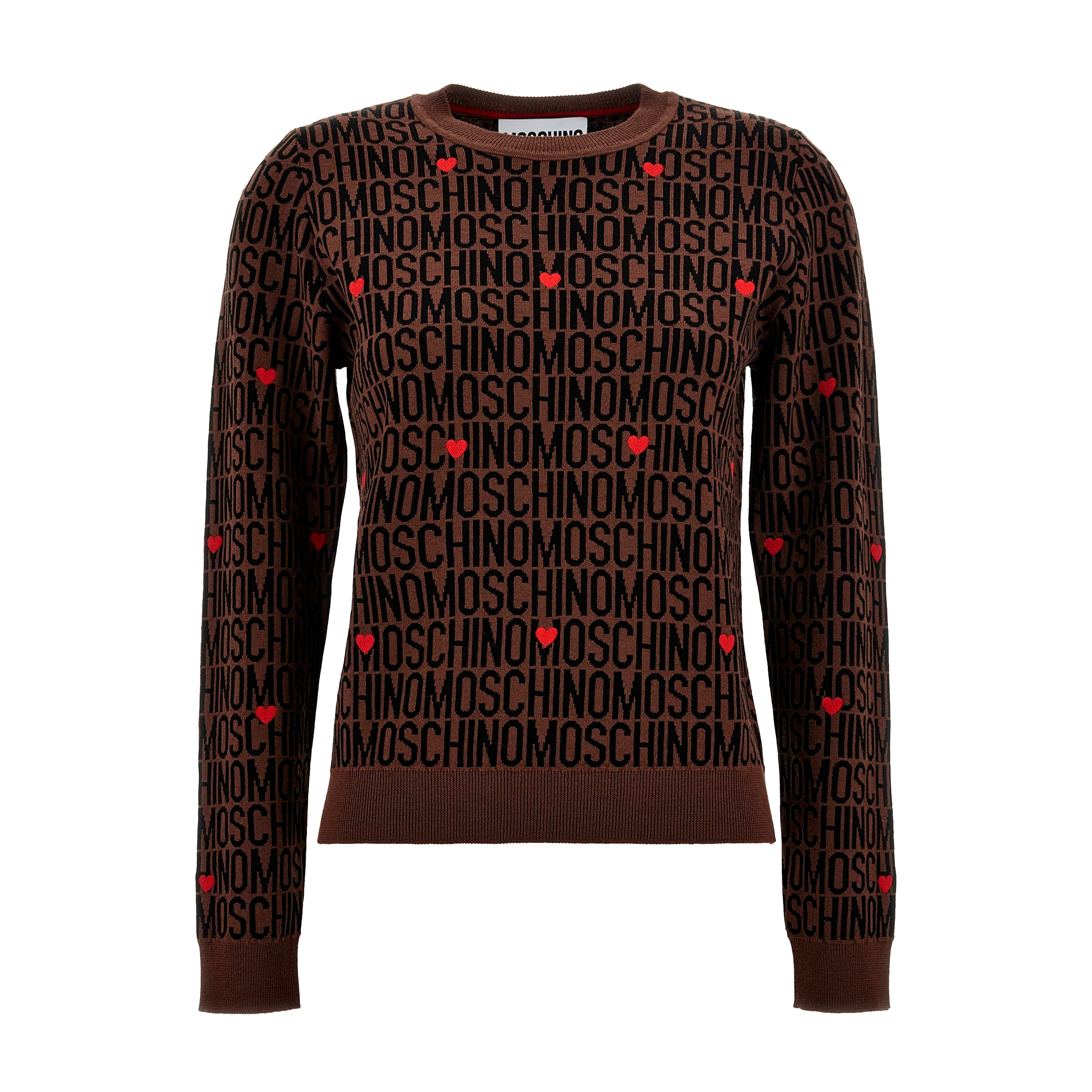 Buzo Café Moschino Sweater Brown Mochino Monogram