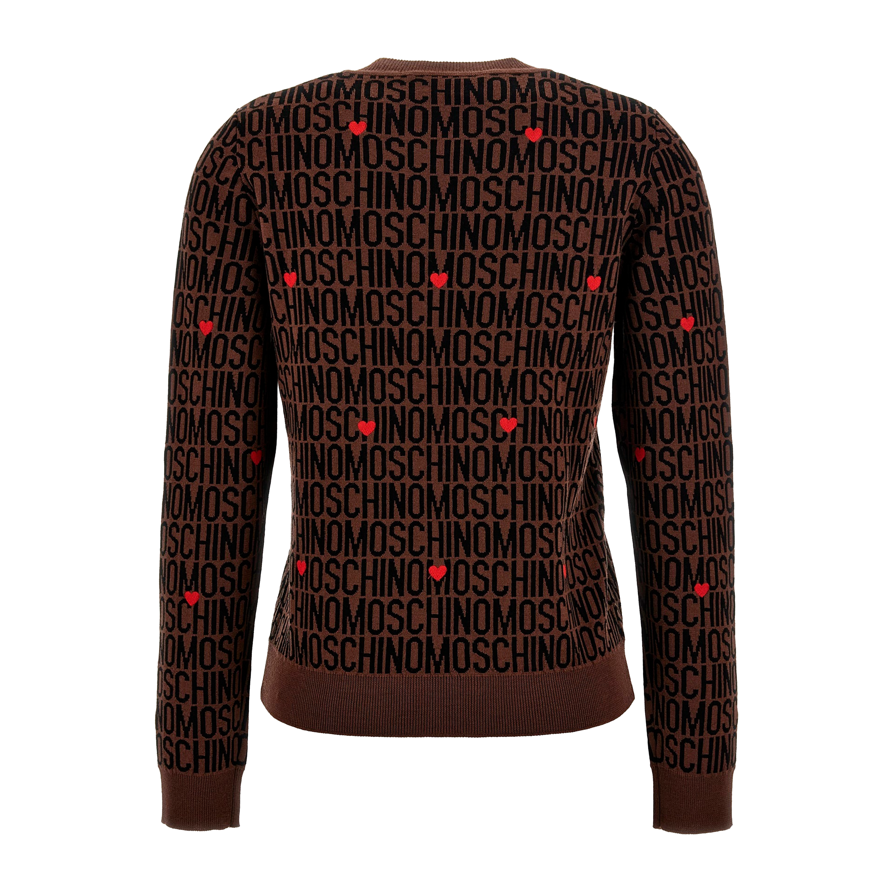 Buzo Café Moschino Sweater Brown Mochino Monogram