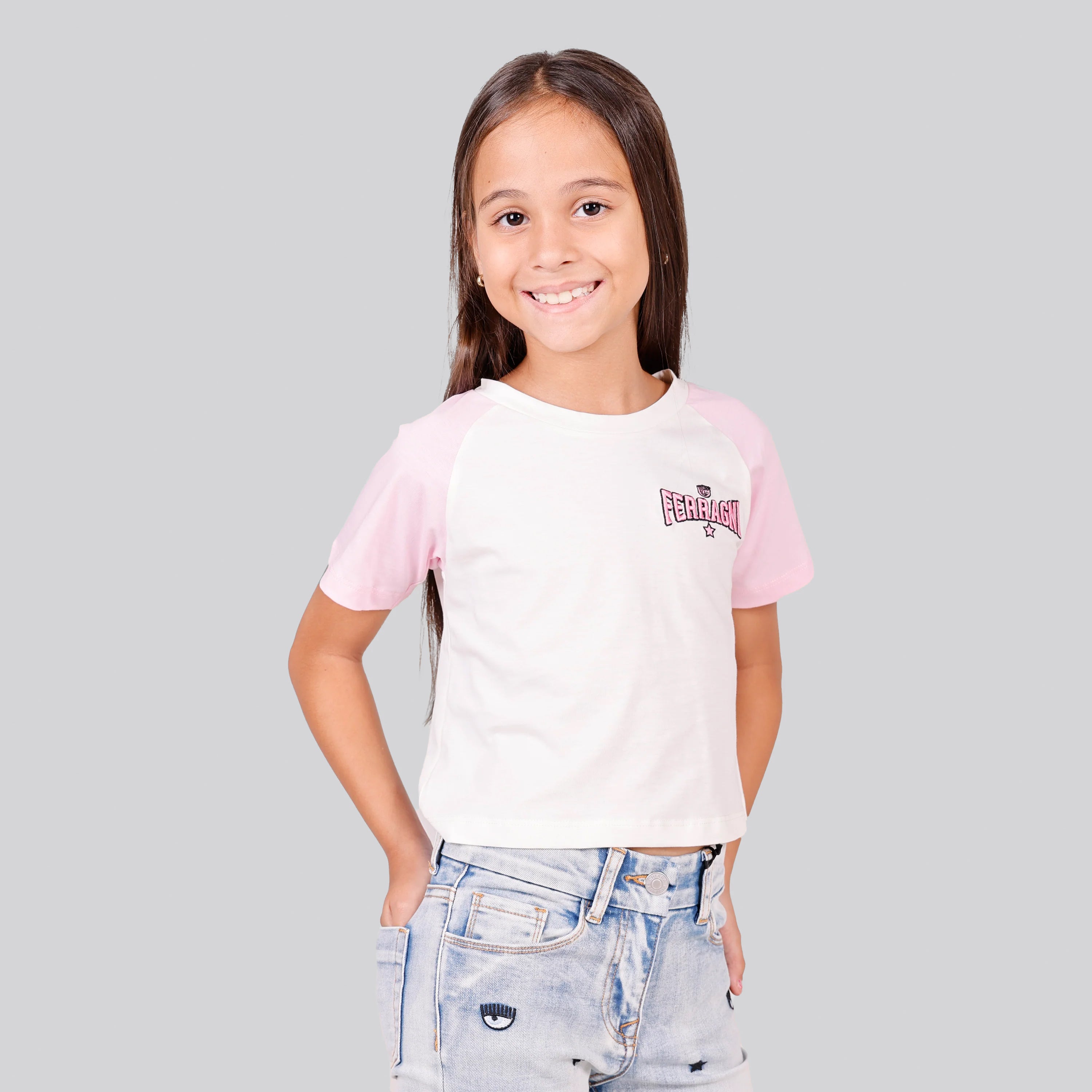 Camiseta Blanca Pink Chiara Ferragni Star