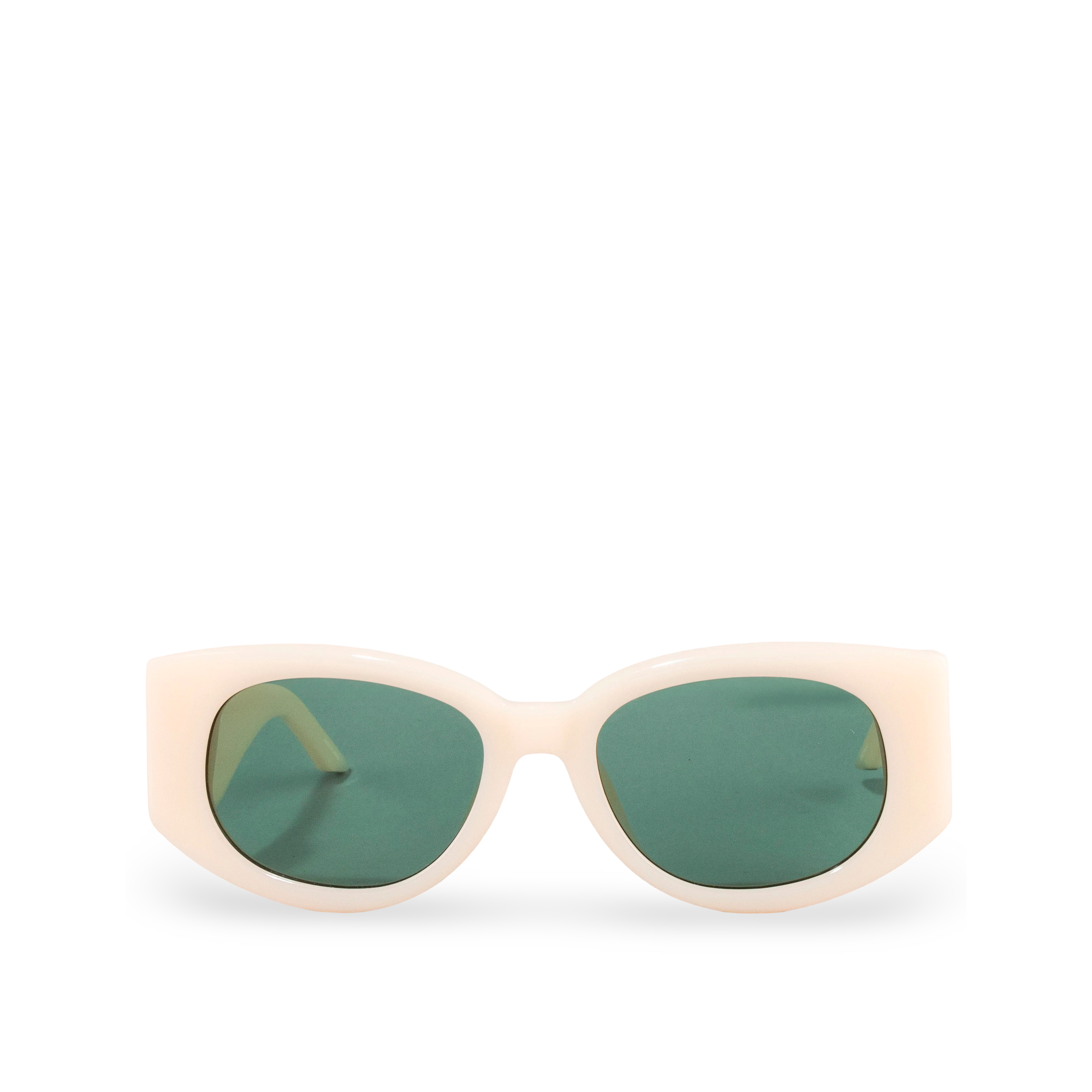 Gafas de Sol Blancas Casablanca Mujer Acetato & Metal Oval Wave