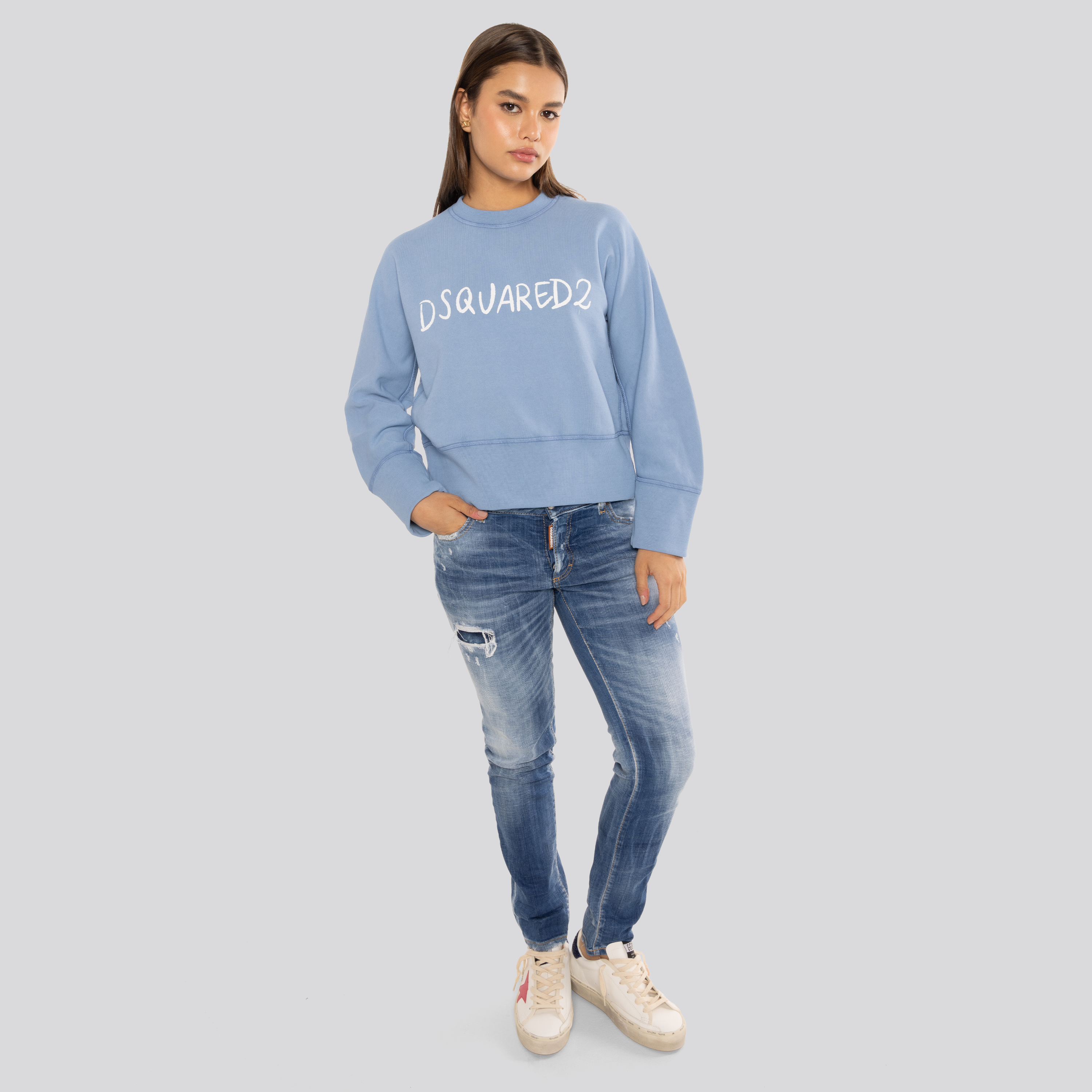 Jeans Denim Dsquared2 (High Waist Twiggy Jean) Birds