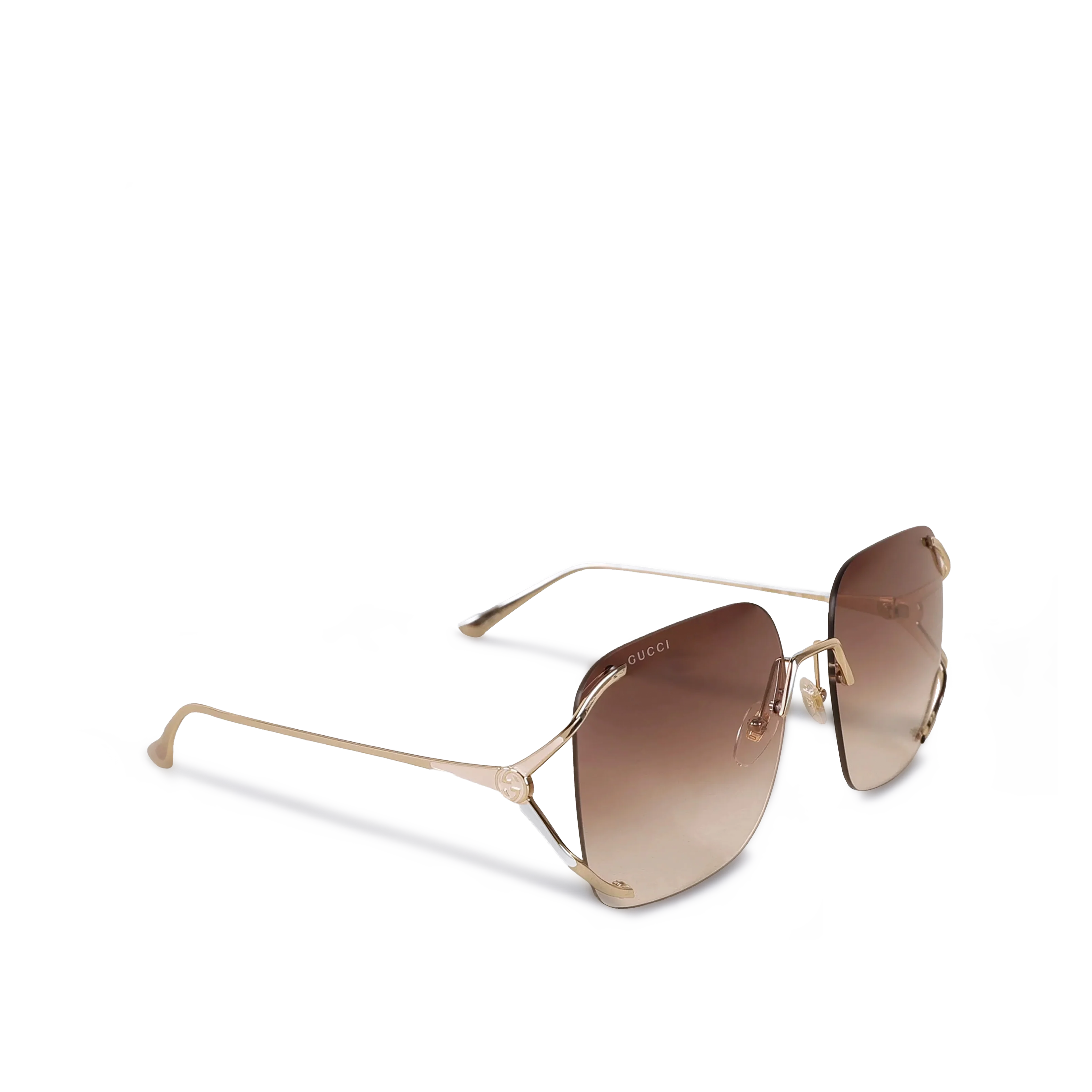 Gafas de Sol Dorado-Café Gucci