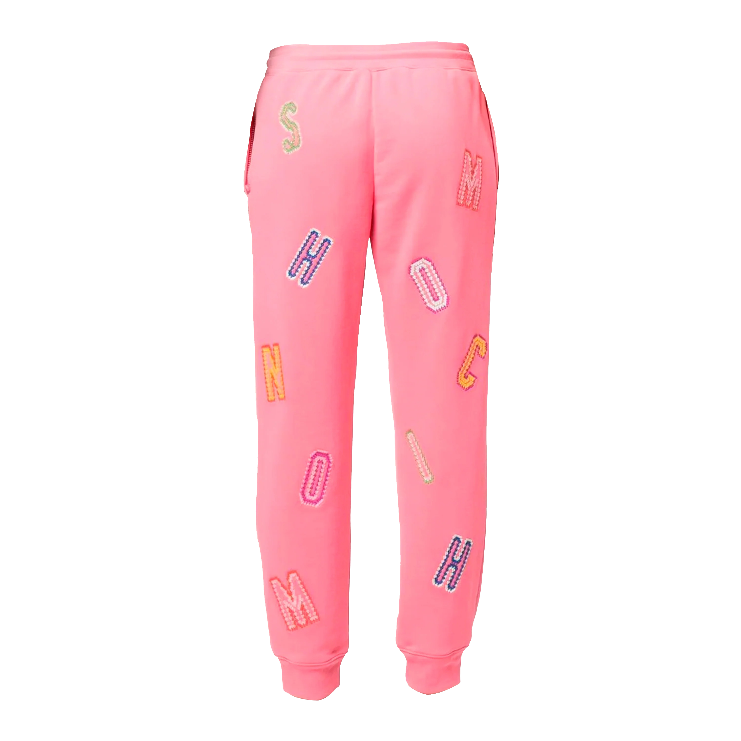 Jogger Rosado Moschino Couture Multicolor Letters