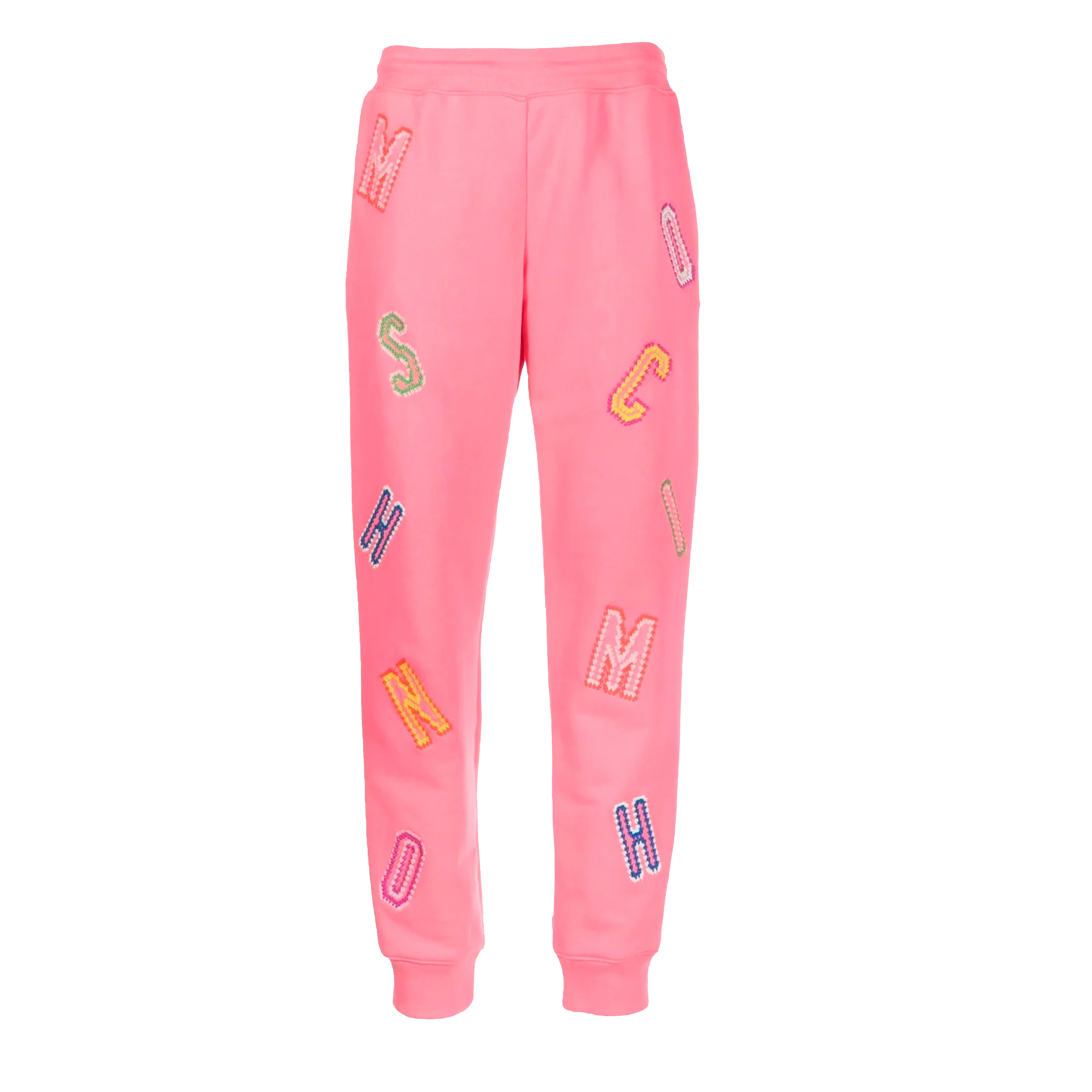 Jogger Rosado Moschino Couture Multicolor Letters