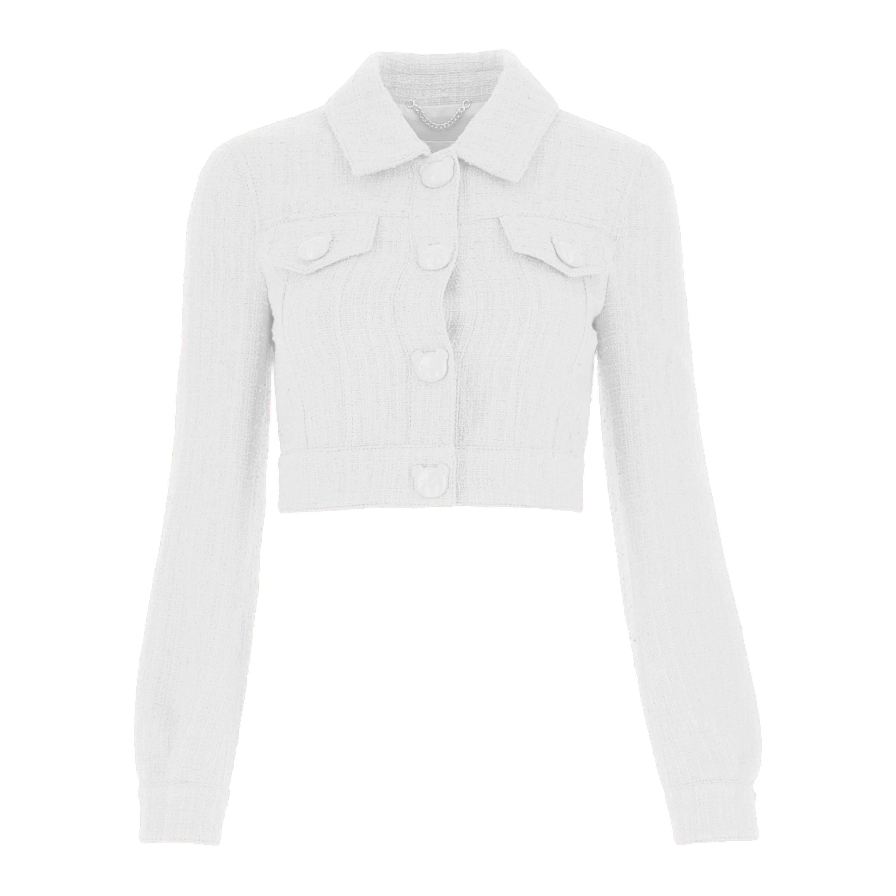 Chaqueta Blanca Moschino Couture Teddy Bottoms