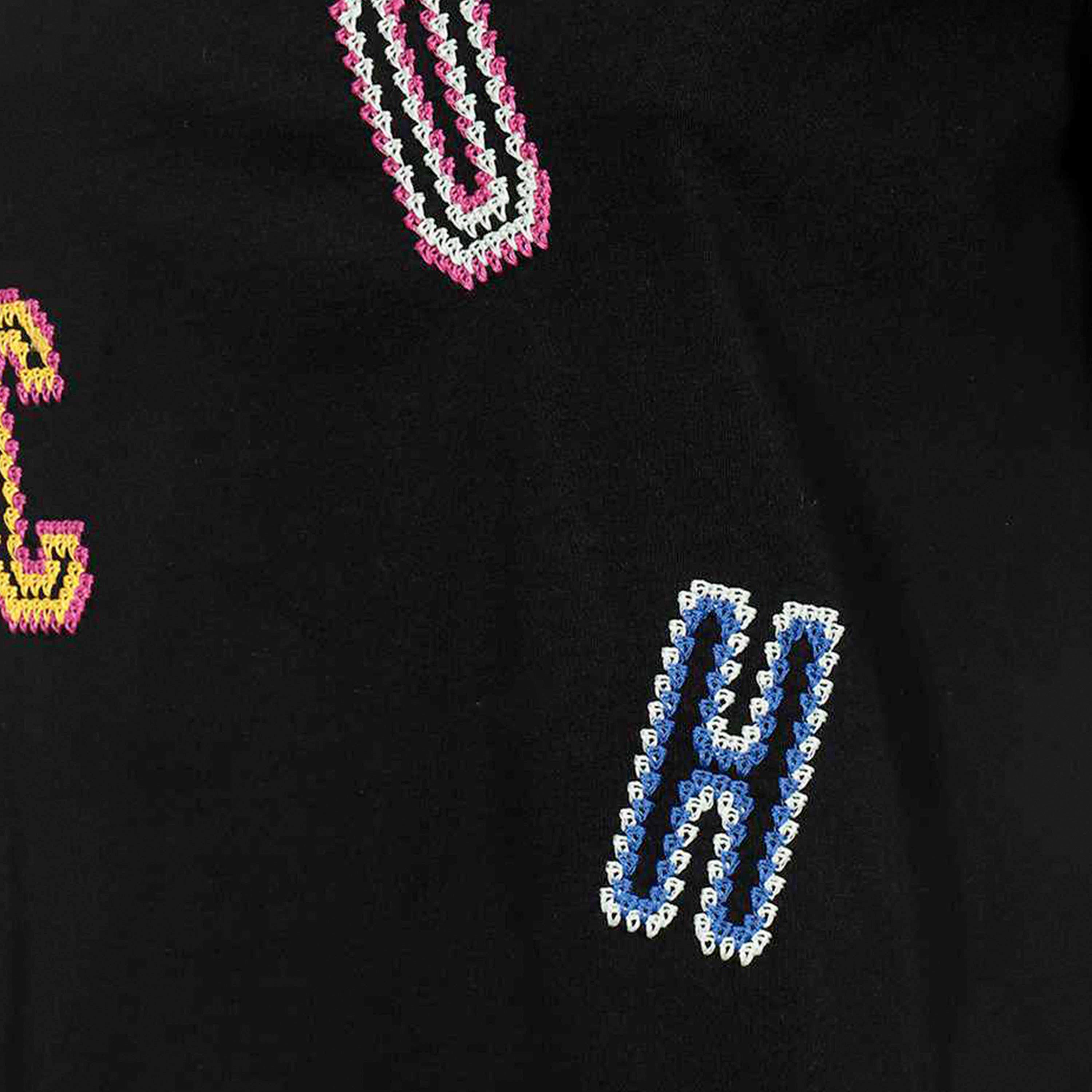 Camiseta Negra Moschino Couture Multicolor Letters