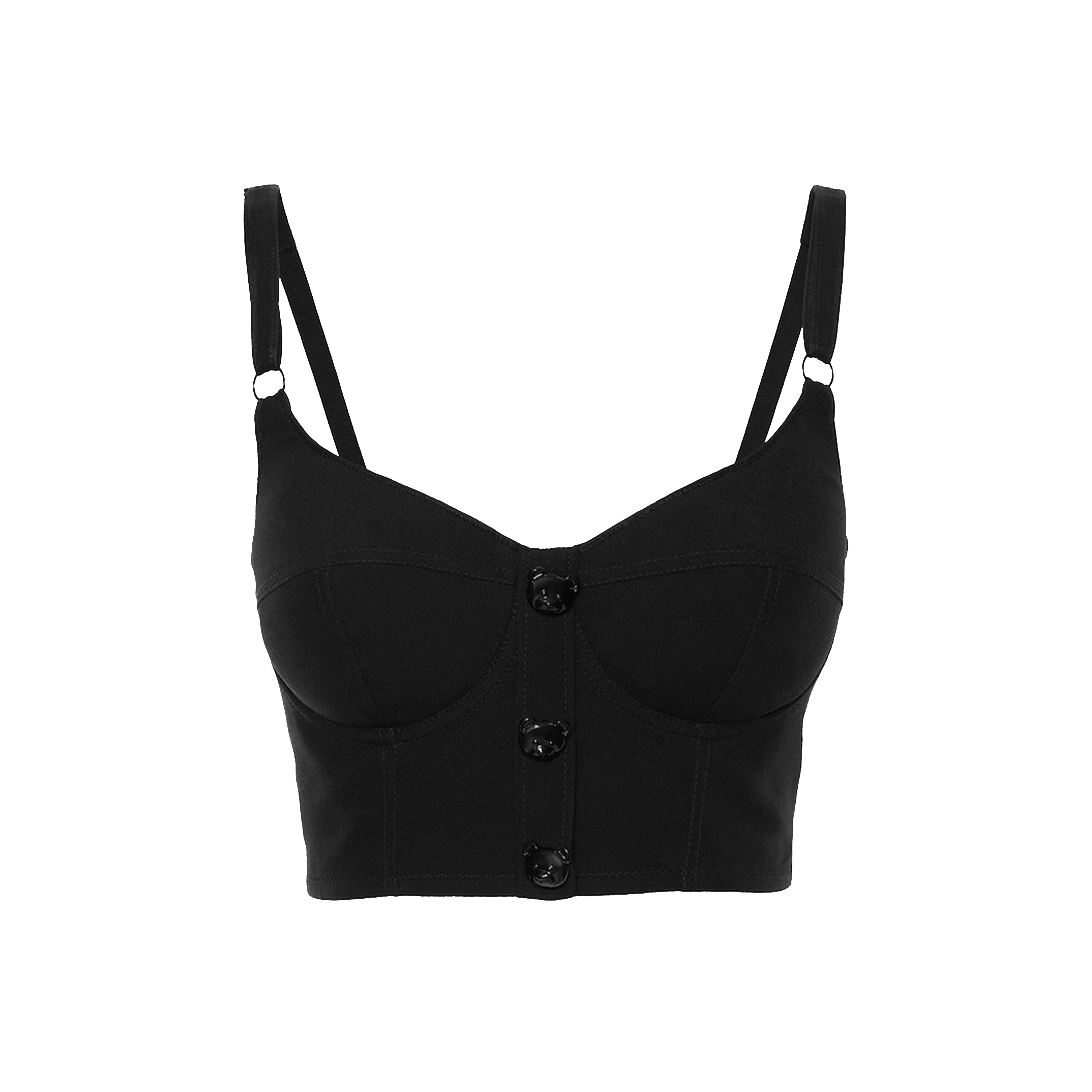 Top Negro Moschino Couture Teddy Bottoms