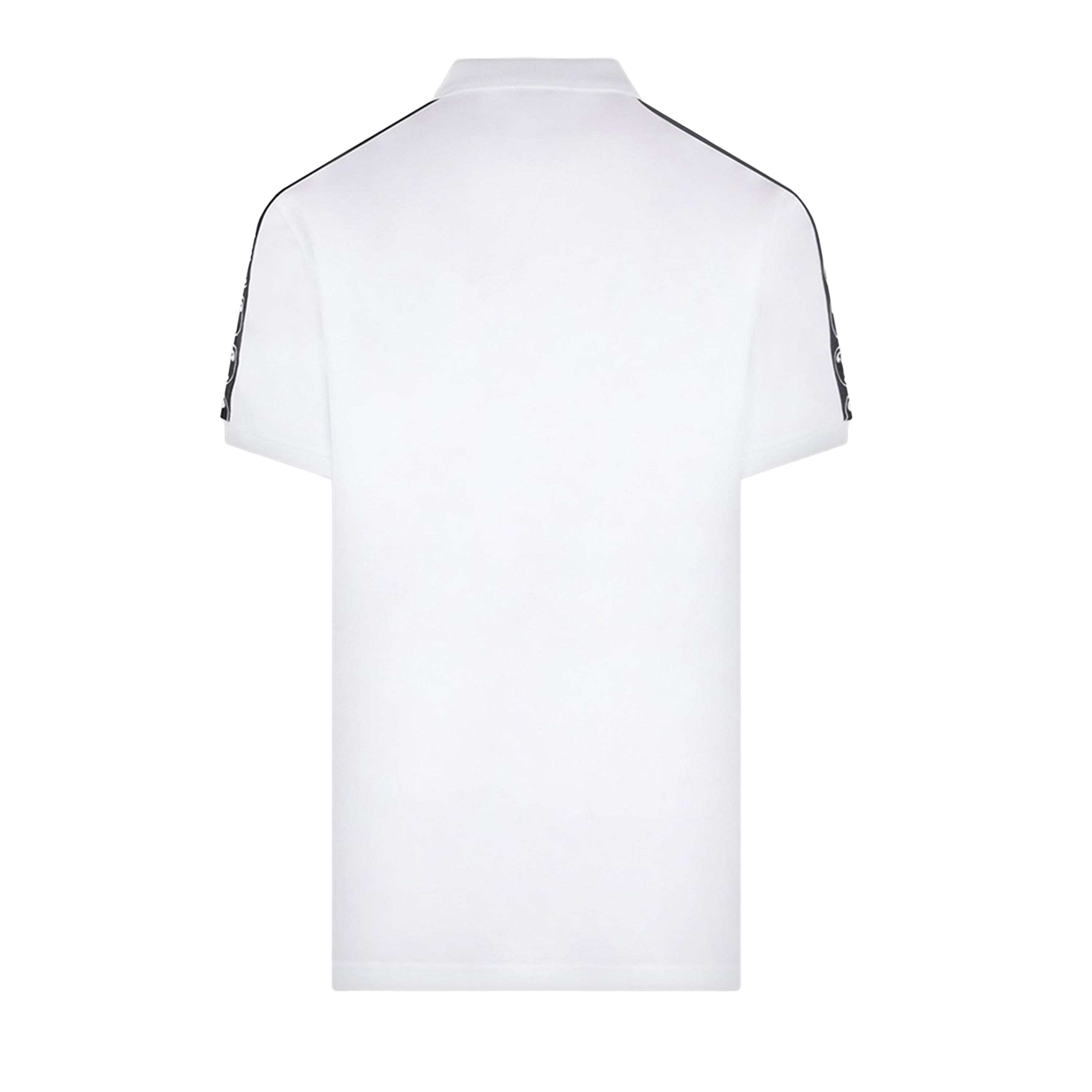 Camiseta Tipo Polo BlancaMoschino Couture Side Logo