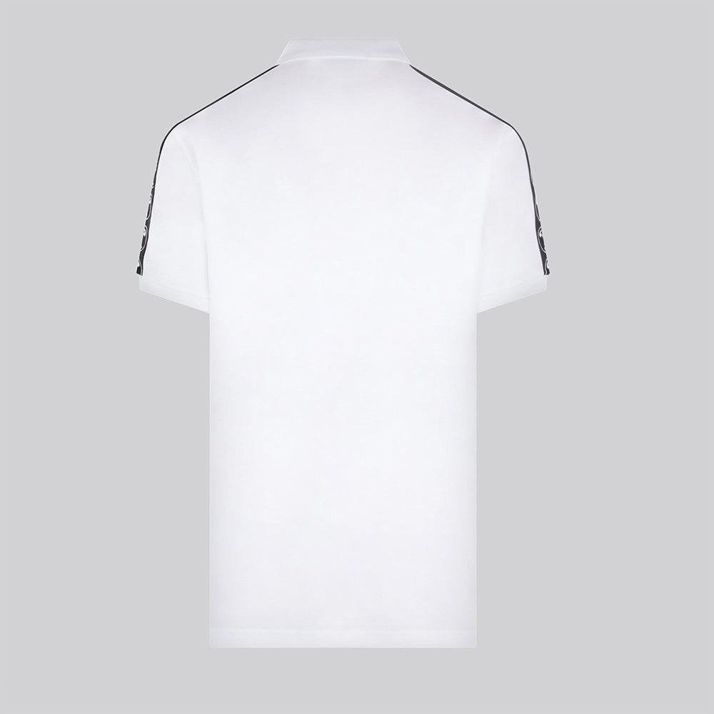 Camiseta Tipo Polo Blanca Moschino Side Logo