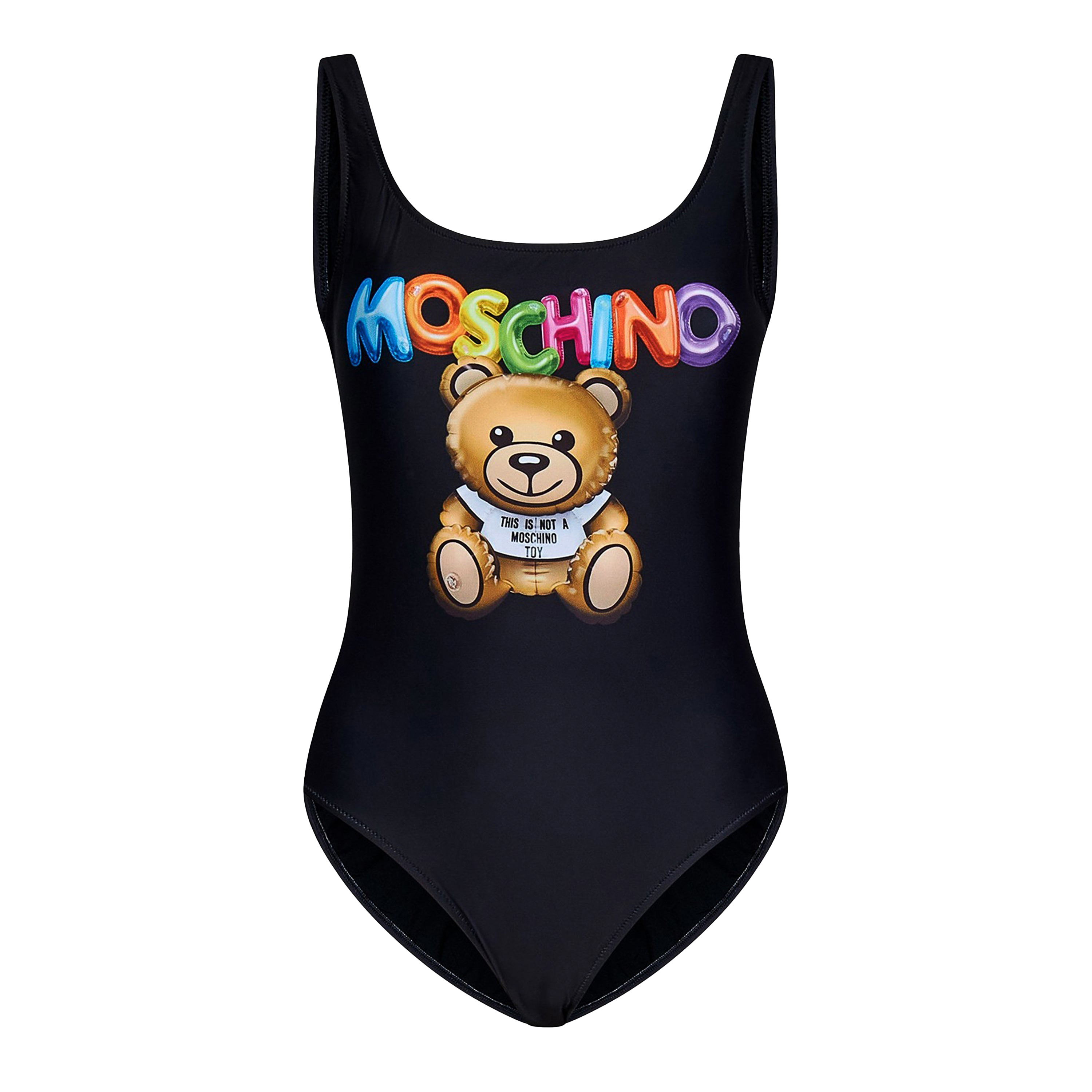 Body Negro Moschino Couture Teddy Multicolor Logo