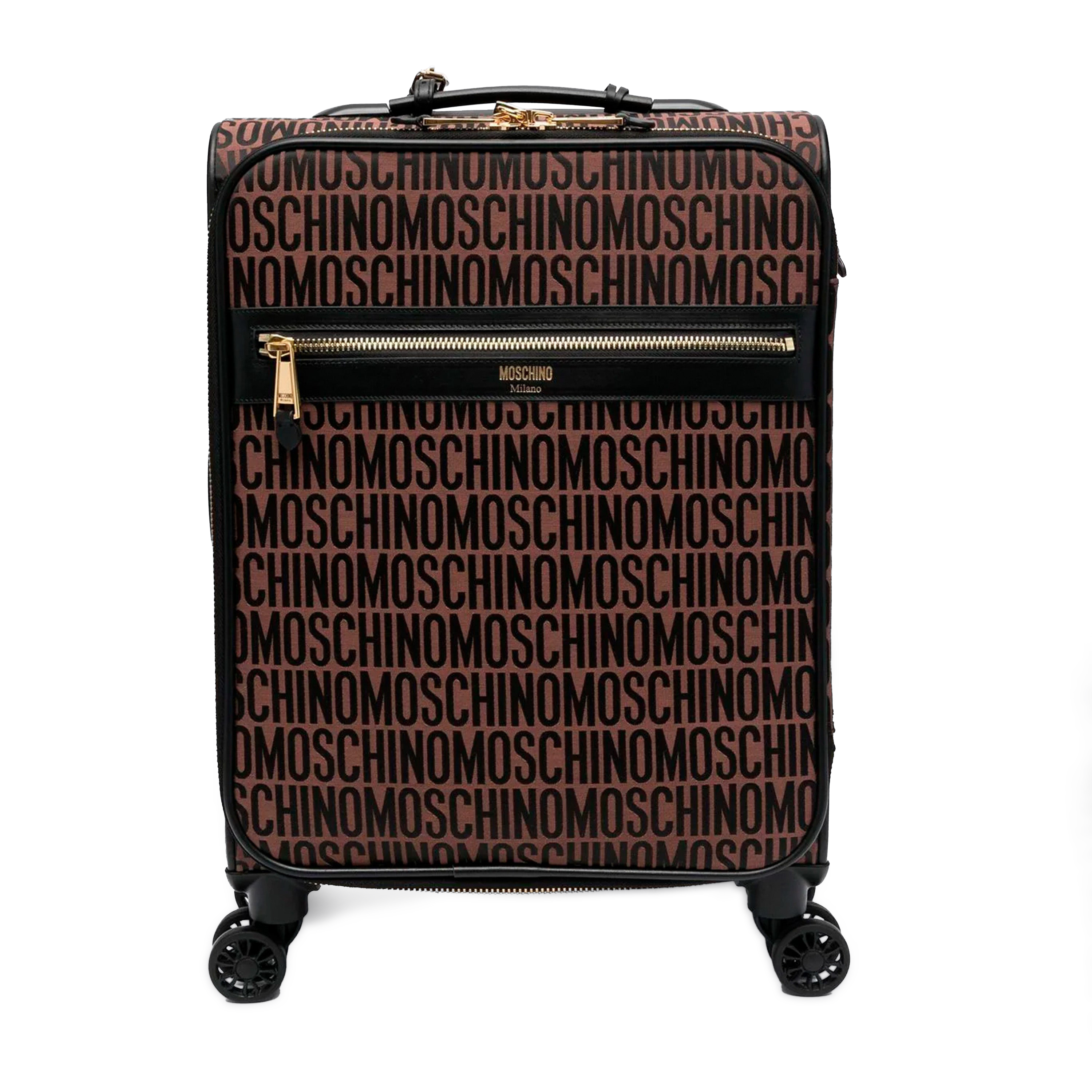 Maleta Negra Moschino Couture Monogram