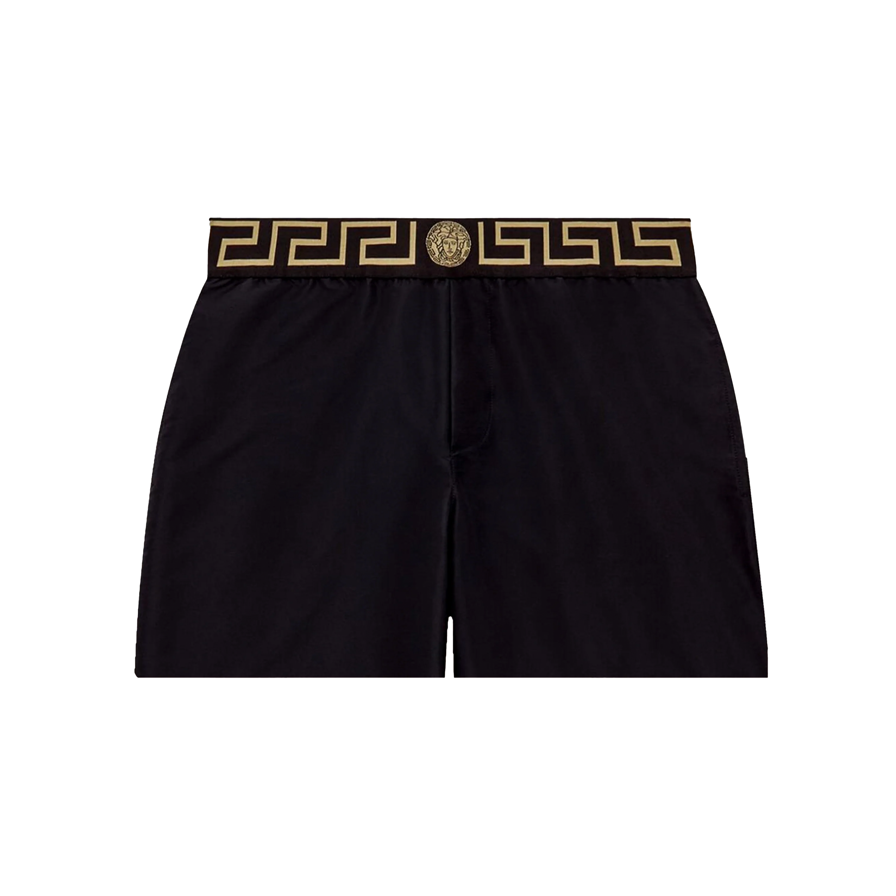 Pantaloneta Short Negro Versace Greca Band