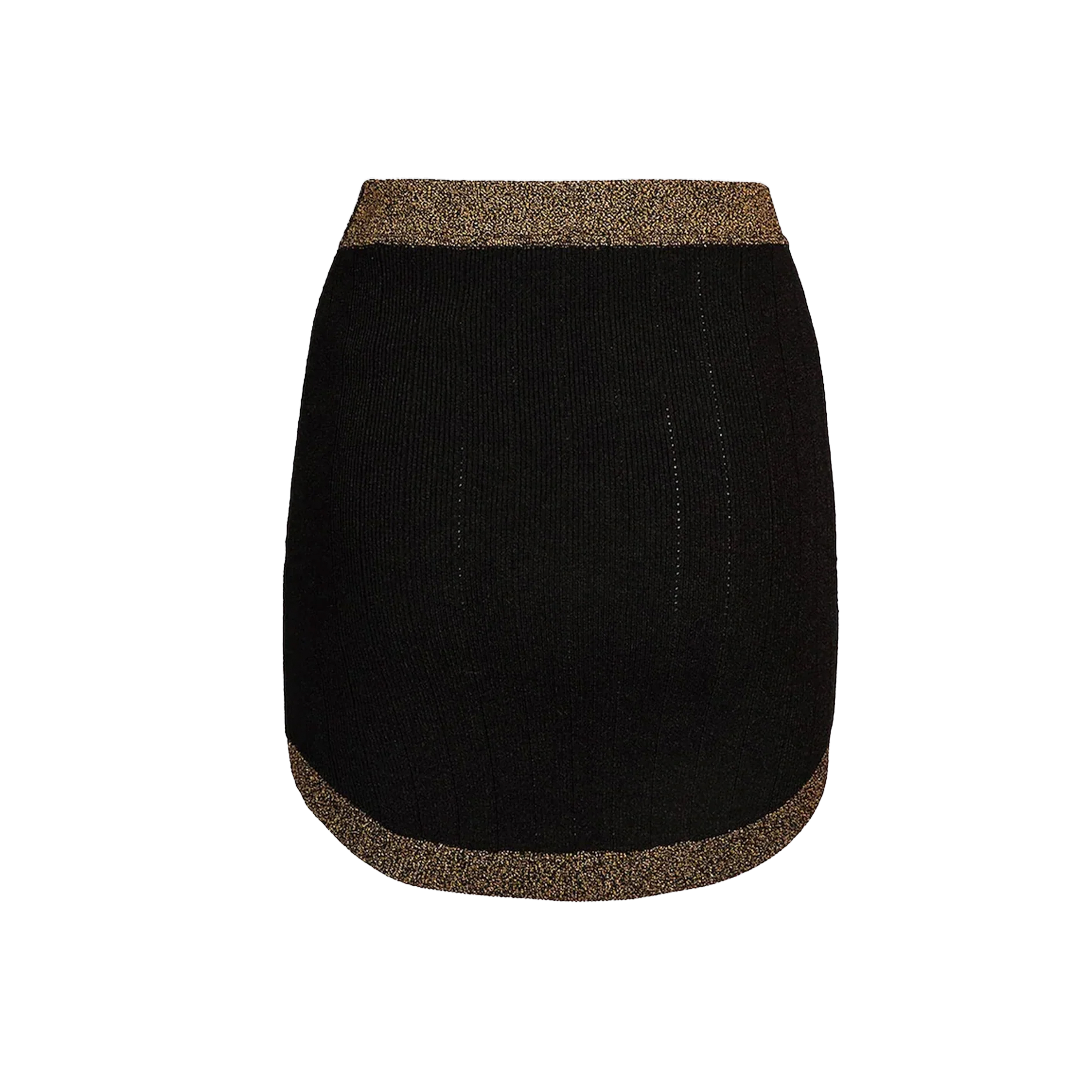 Falda Negra Balmain 6 Btn Golden