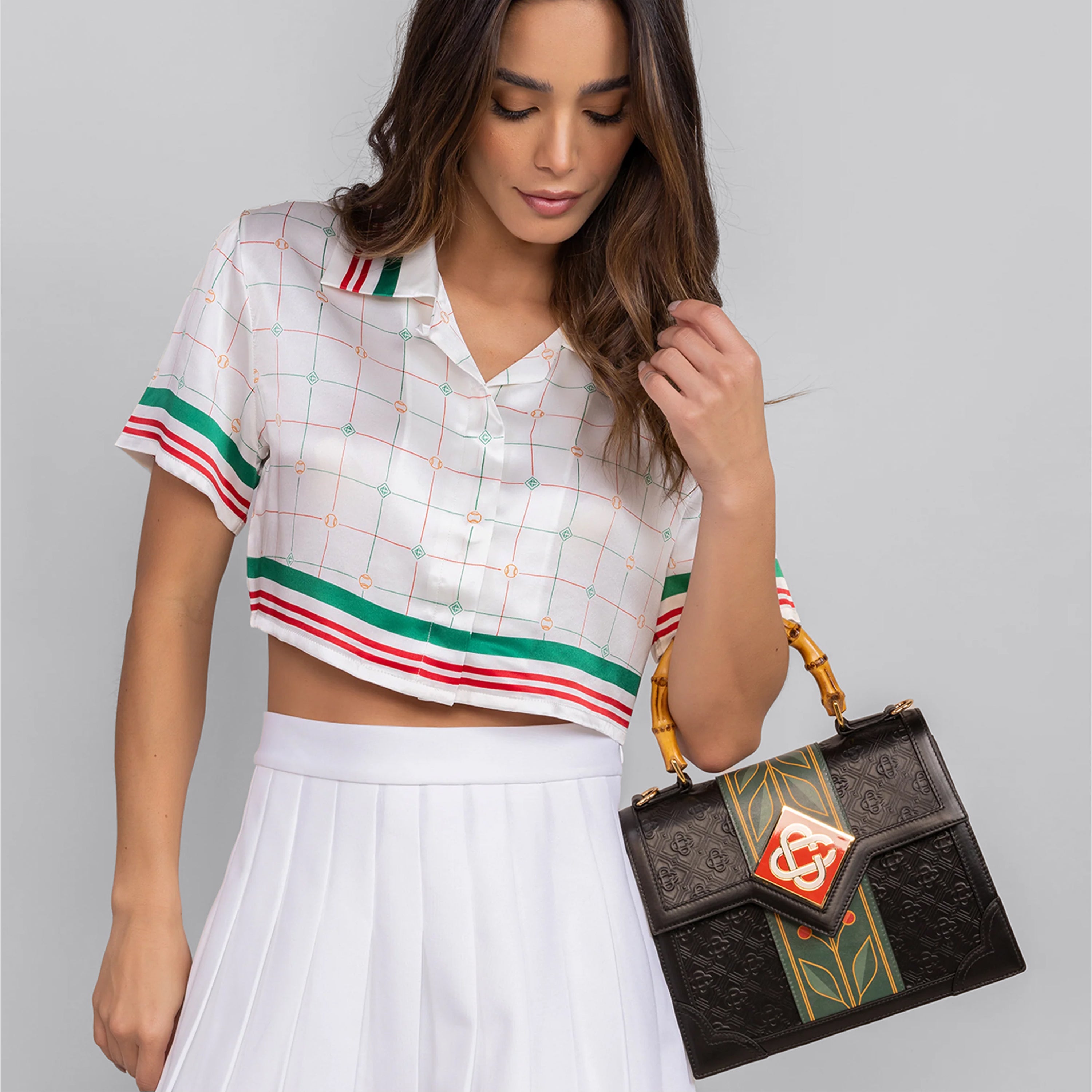 Bolso Negro Casablanca Monogram Jeanne