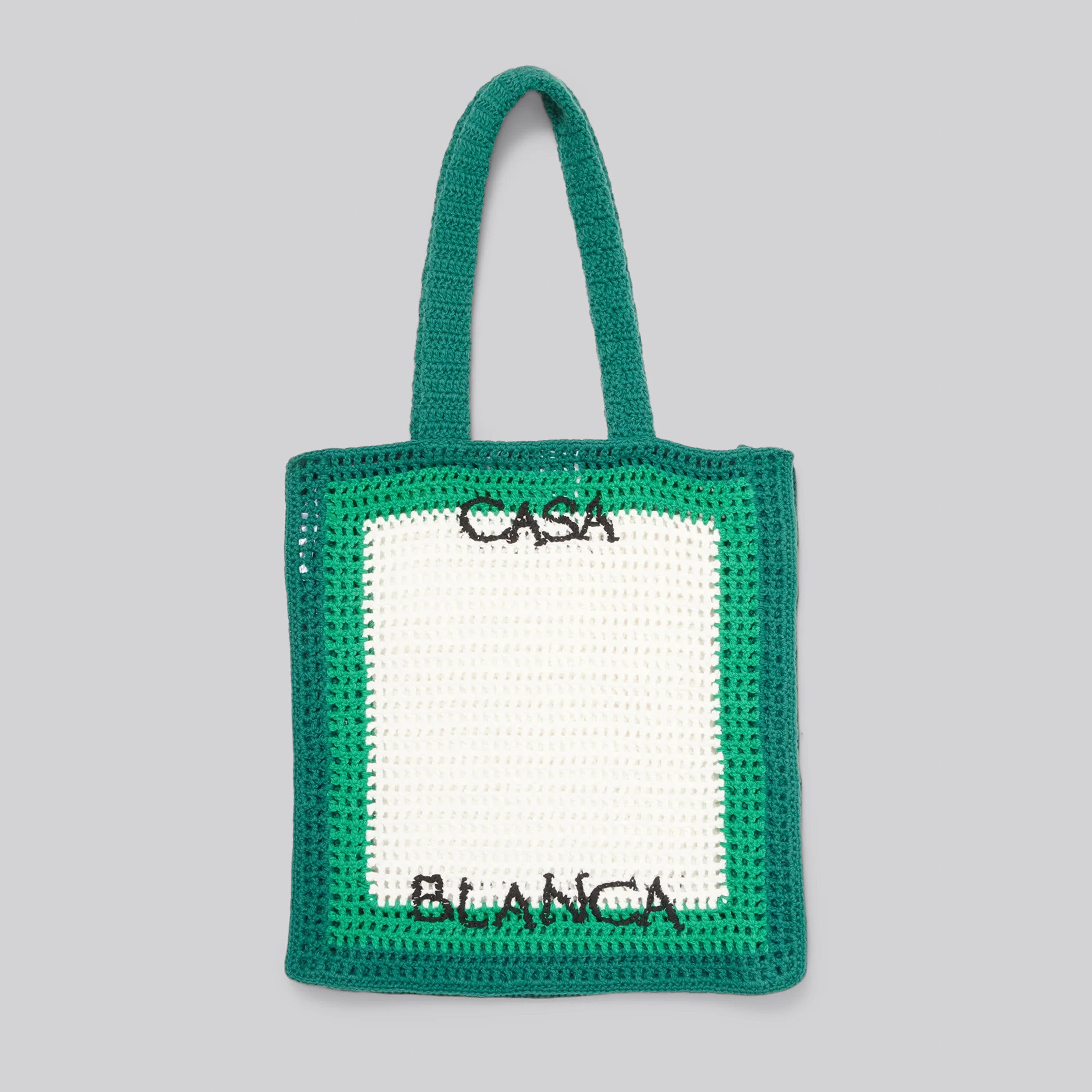 Bolso Verde Casablanca Crochet Tennis