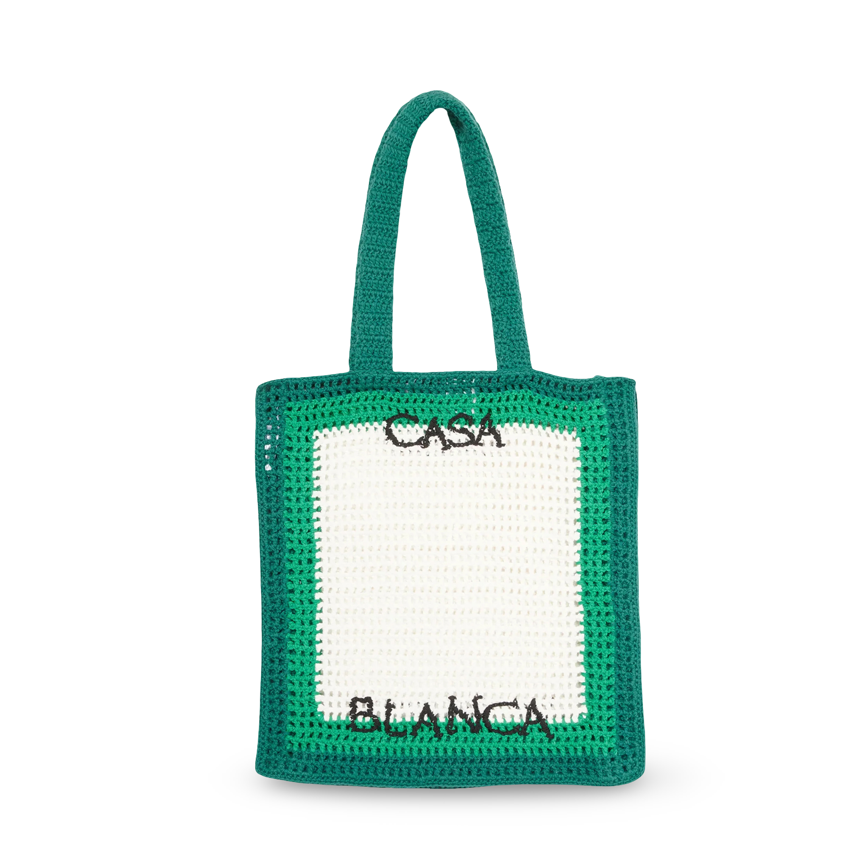 Bolso Verde Casablanca Crochet Tennis