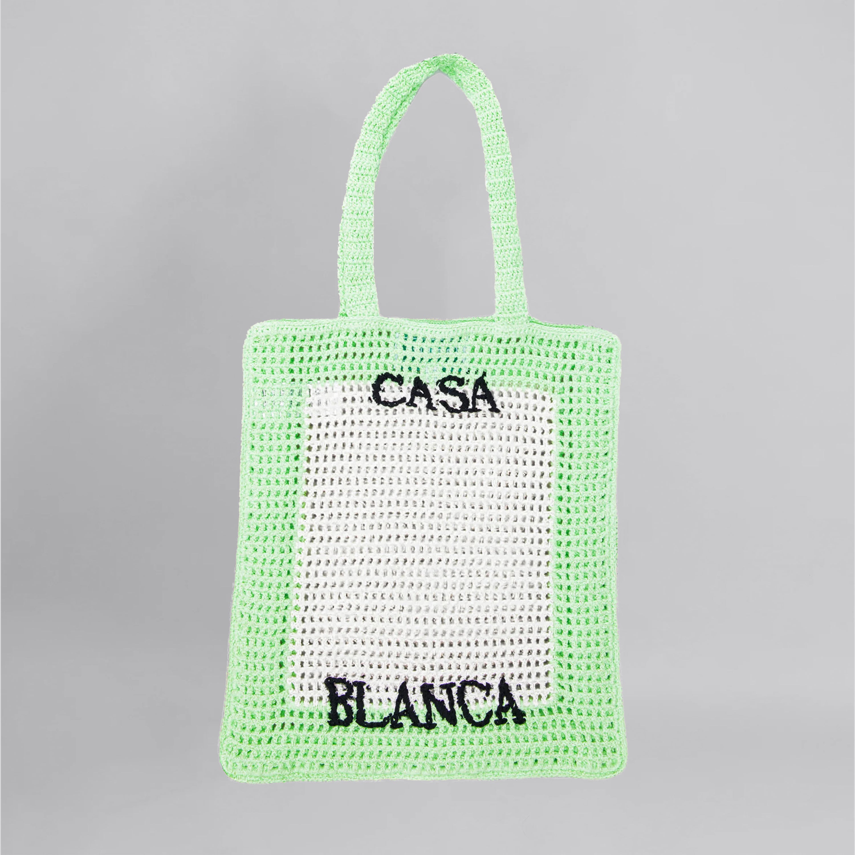 Bolso Verde Pálido Casablanca Crochet Tennis