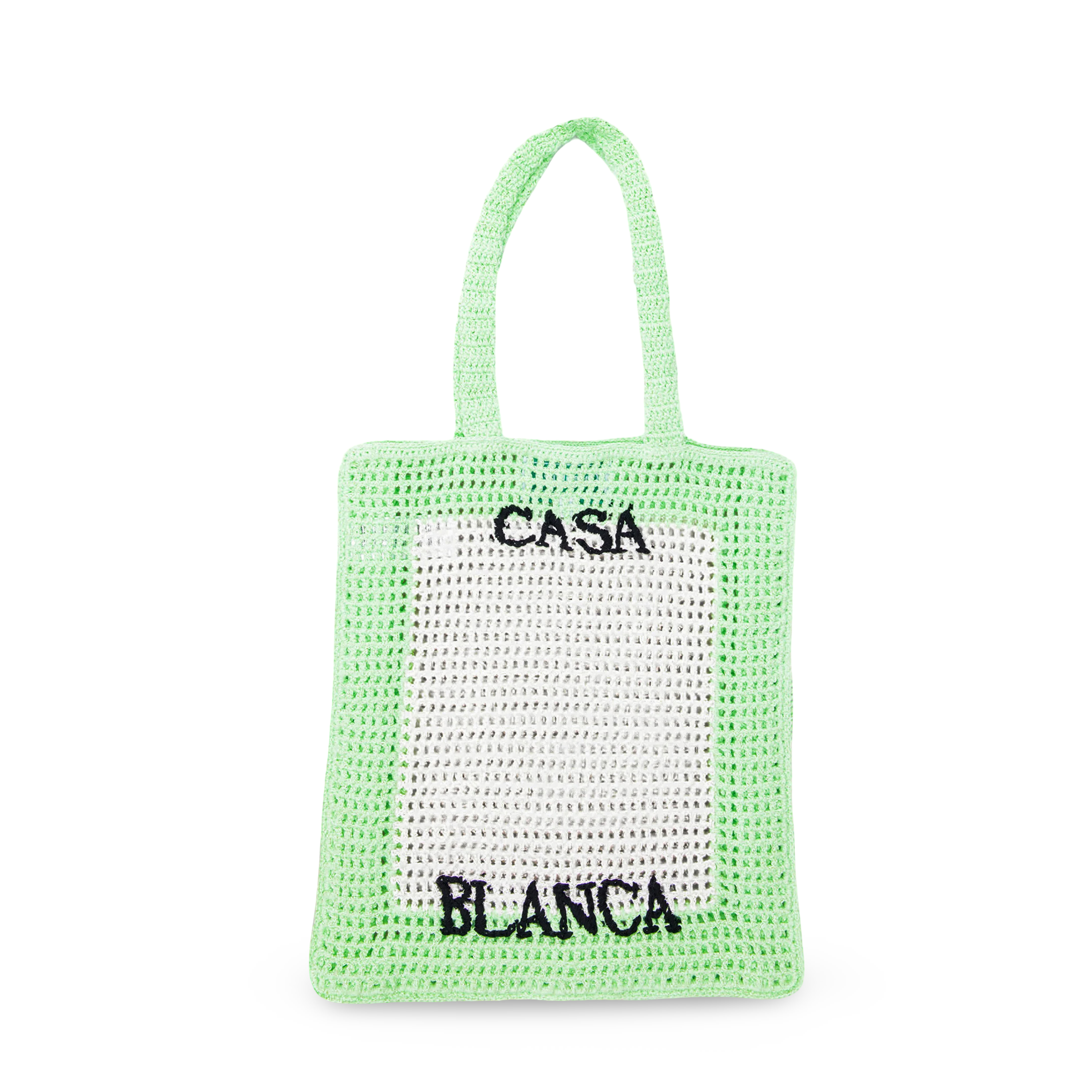 Bolso Verde Pálido Casablanca Crochet Tennis