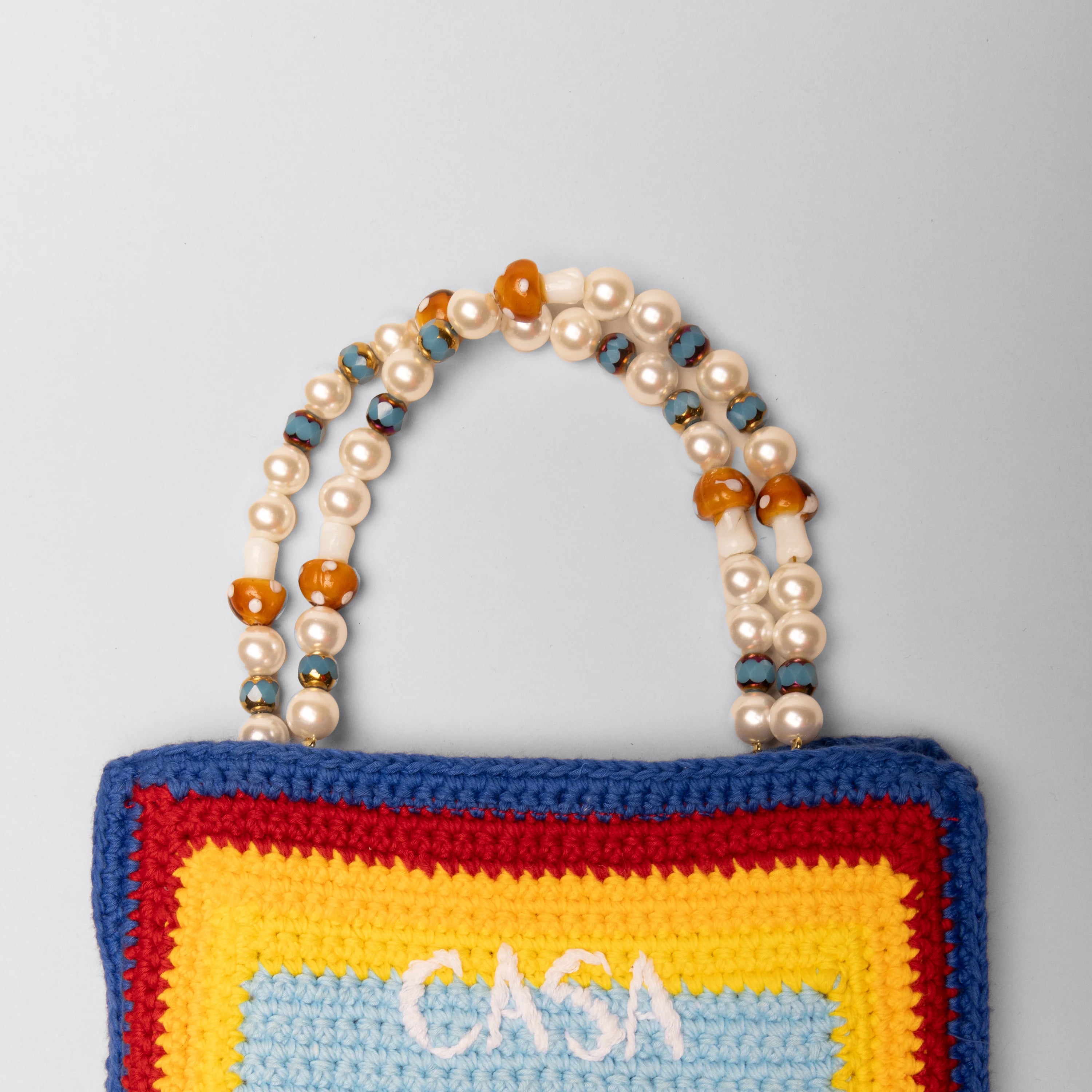 Bolso Multicolor Casablanca Beaded Crochet