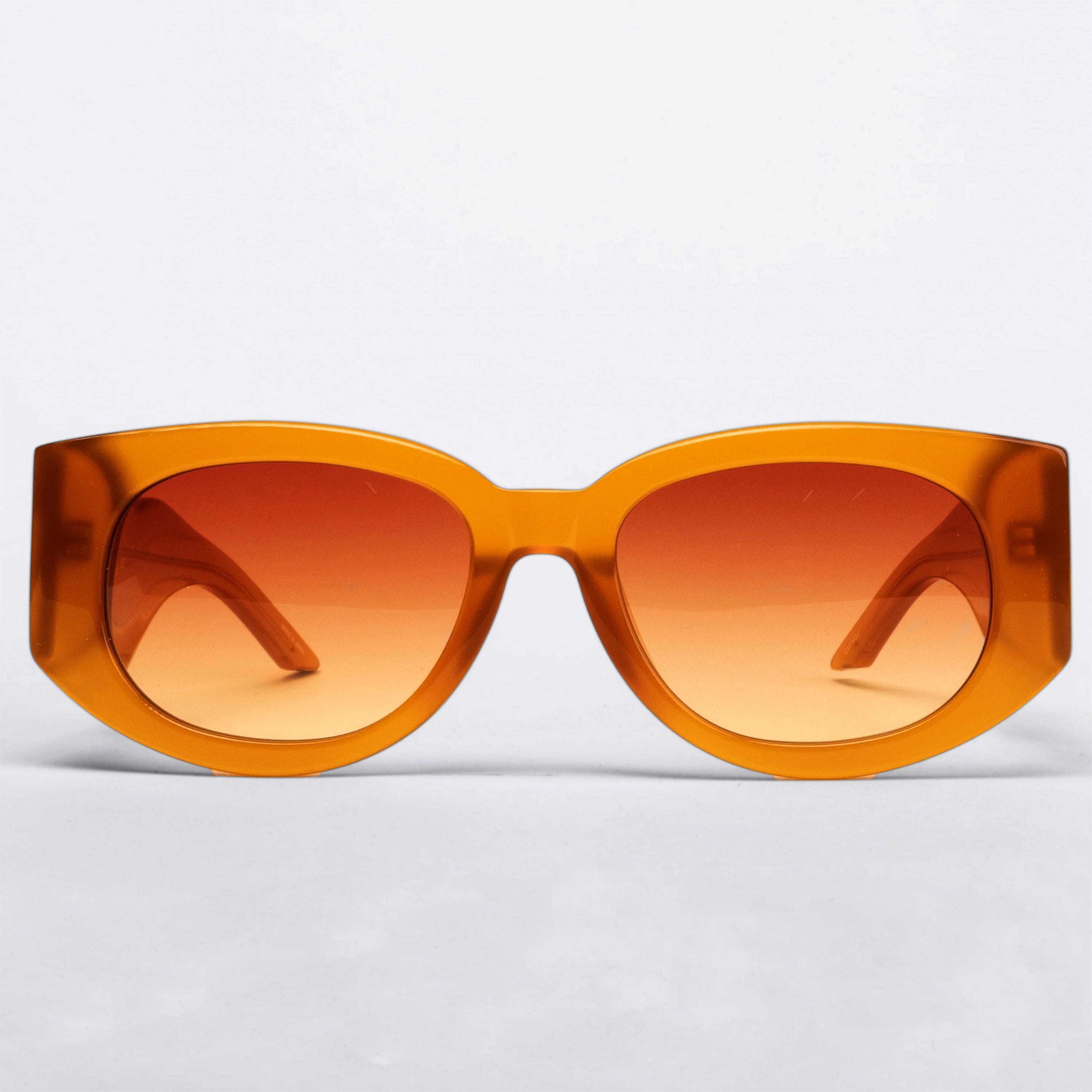 Gafas de Sol Naranja Casablanca Mujer Acetato & Metal Oval Wave