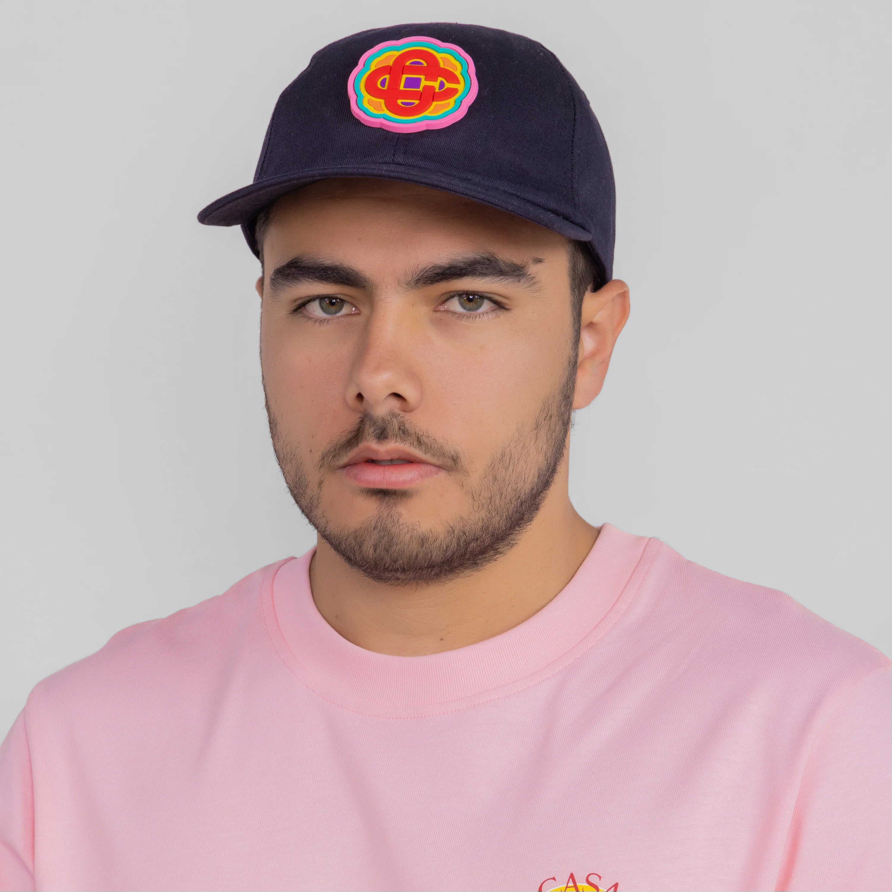 Gorra Negra Casablanca Rainbow Monogram Patch
