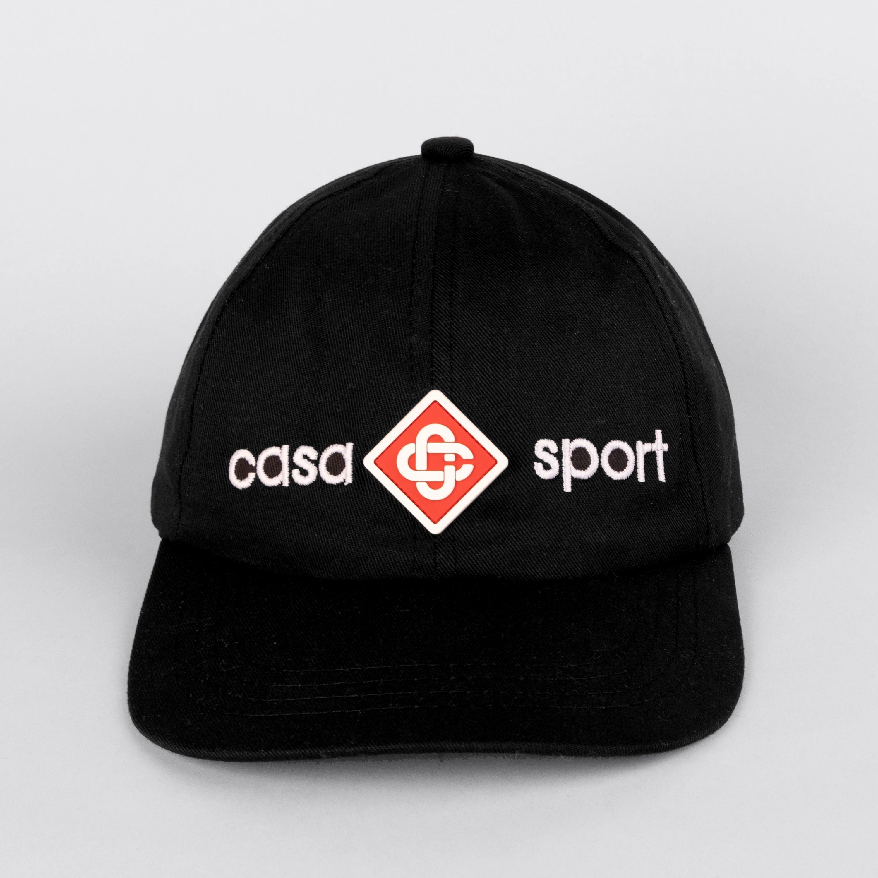 Gorra Negra Casablanca Casa Sport Logo Embroidered