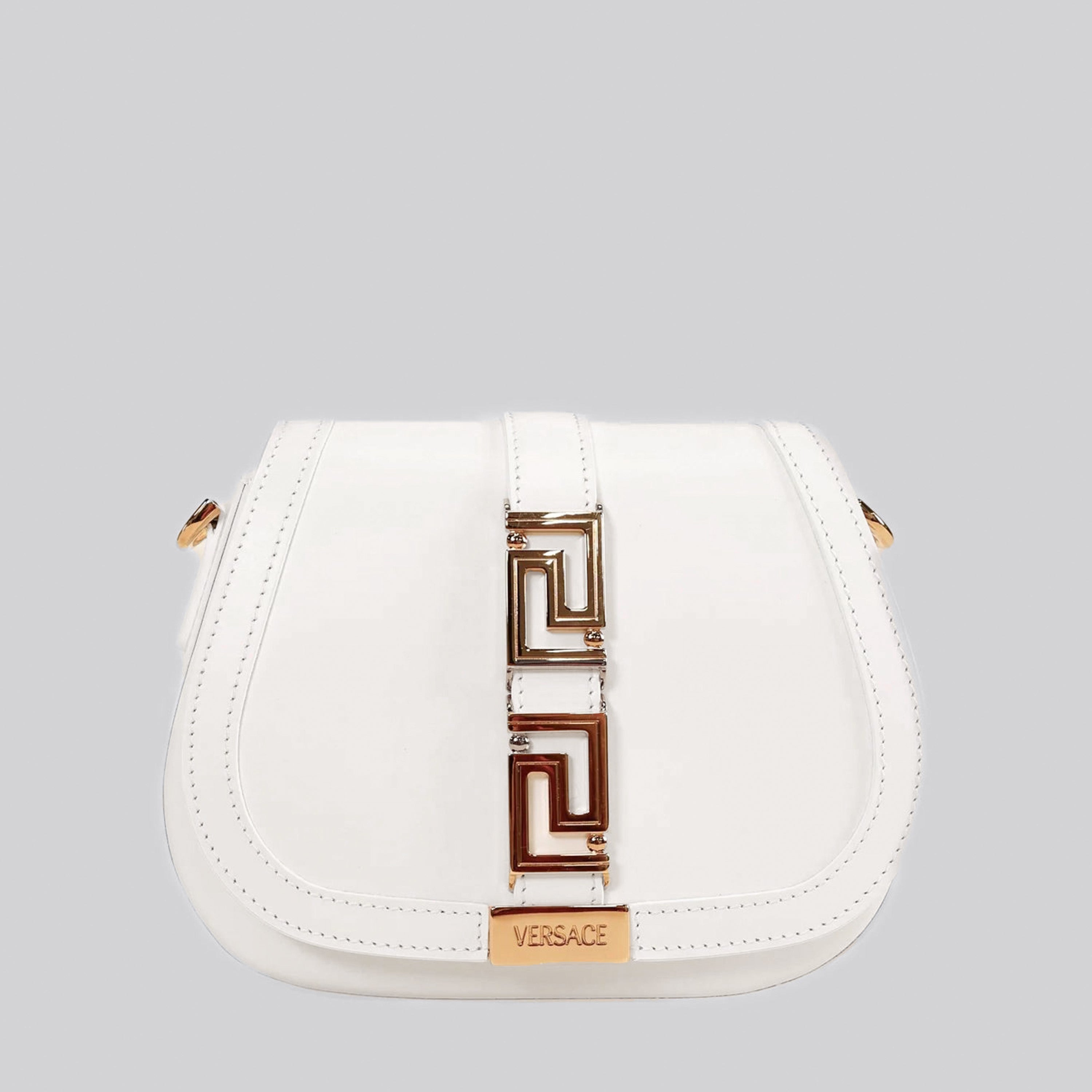 Bolso Blanco Pequeño Versace Greca Goddess