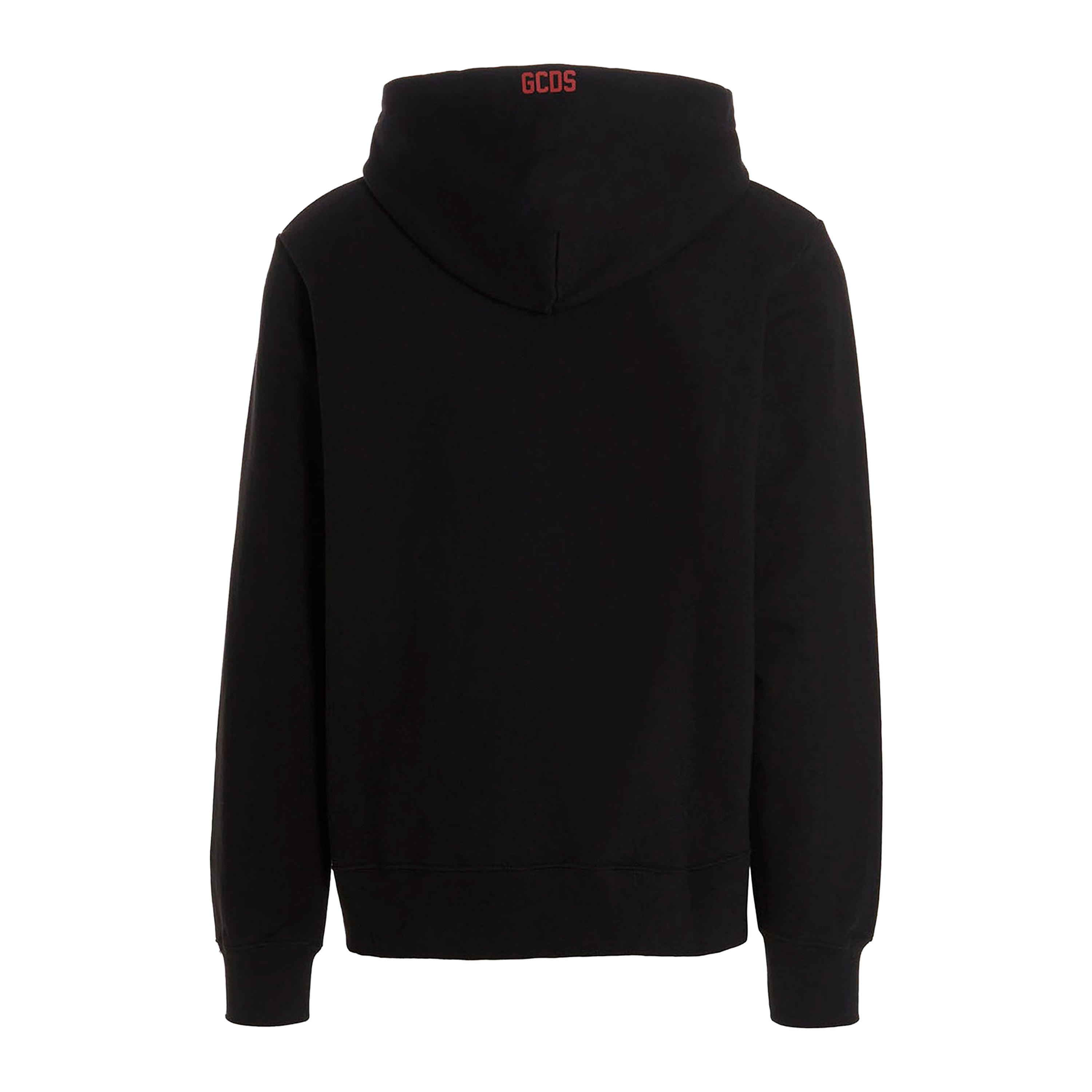 Buzo Tipo Hoodie Negro GCDS Rojo Logo