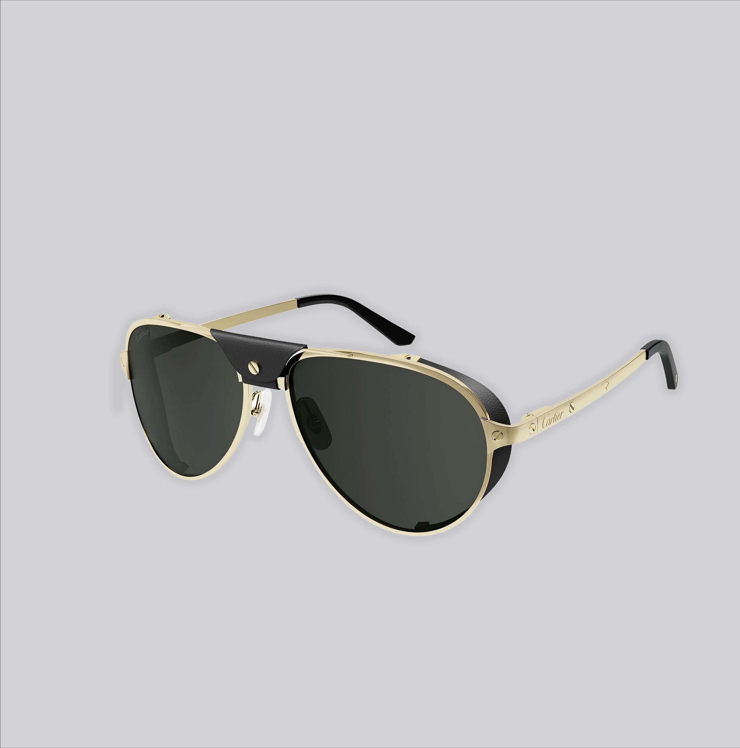 Gafas Negras Cartier Gold