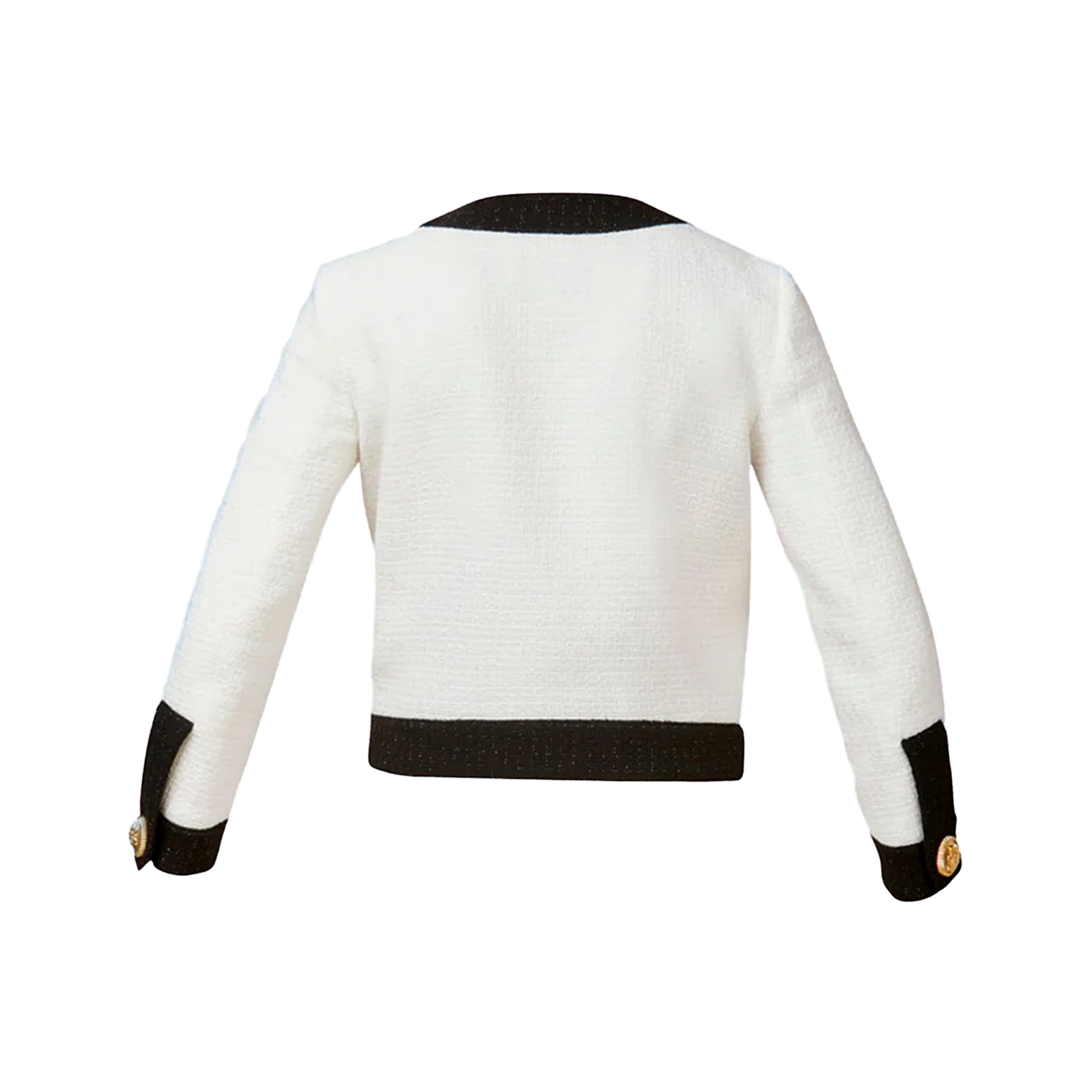 Chaqueta Blanca Dsquared2 Cropped Tweed